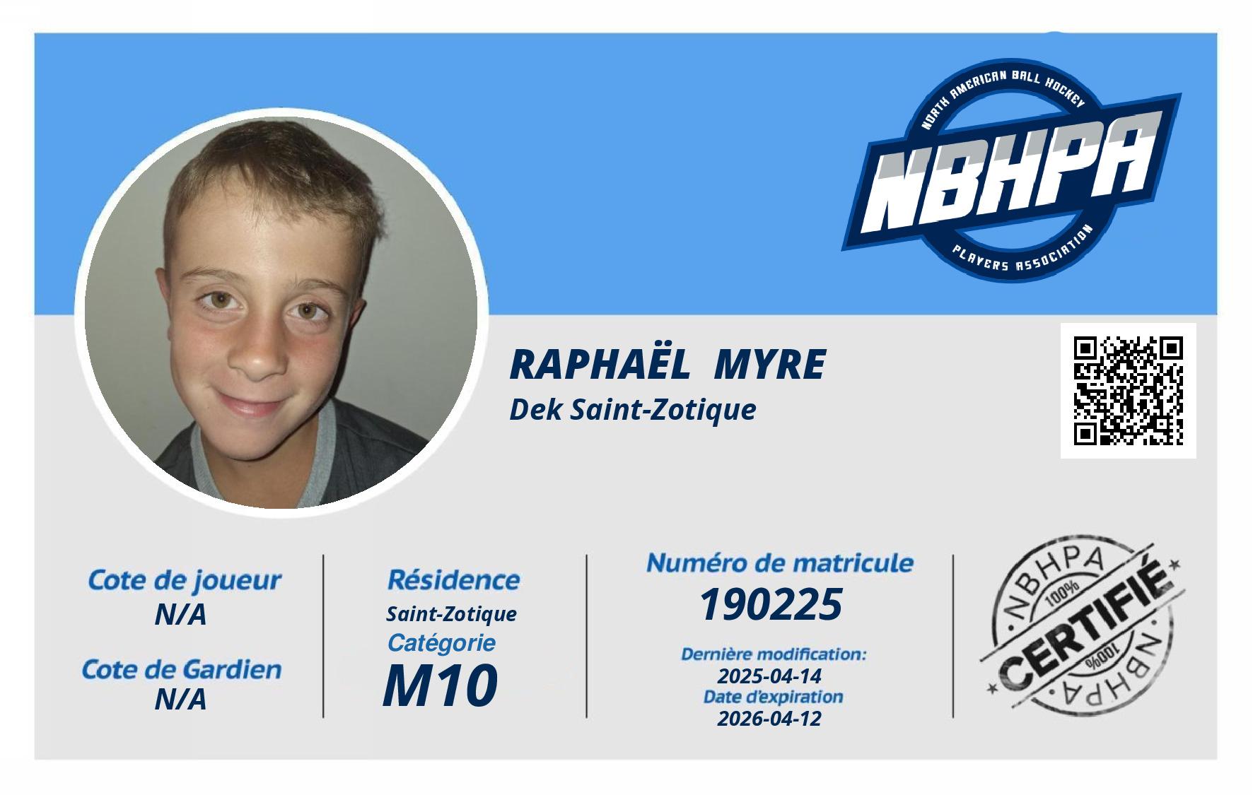 Raphaël  Myre