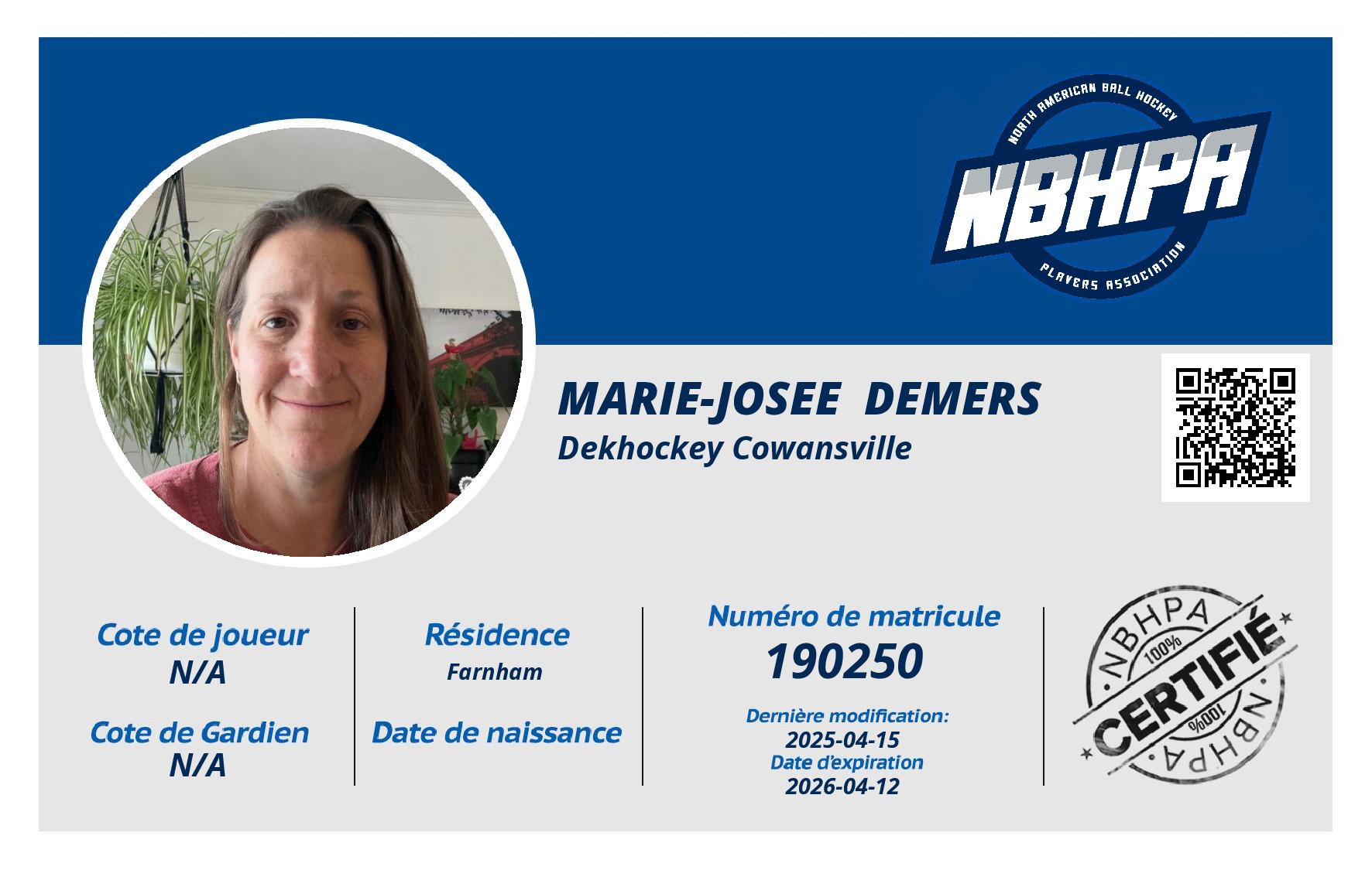 Marie-Josee  Demers