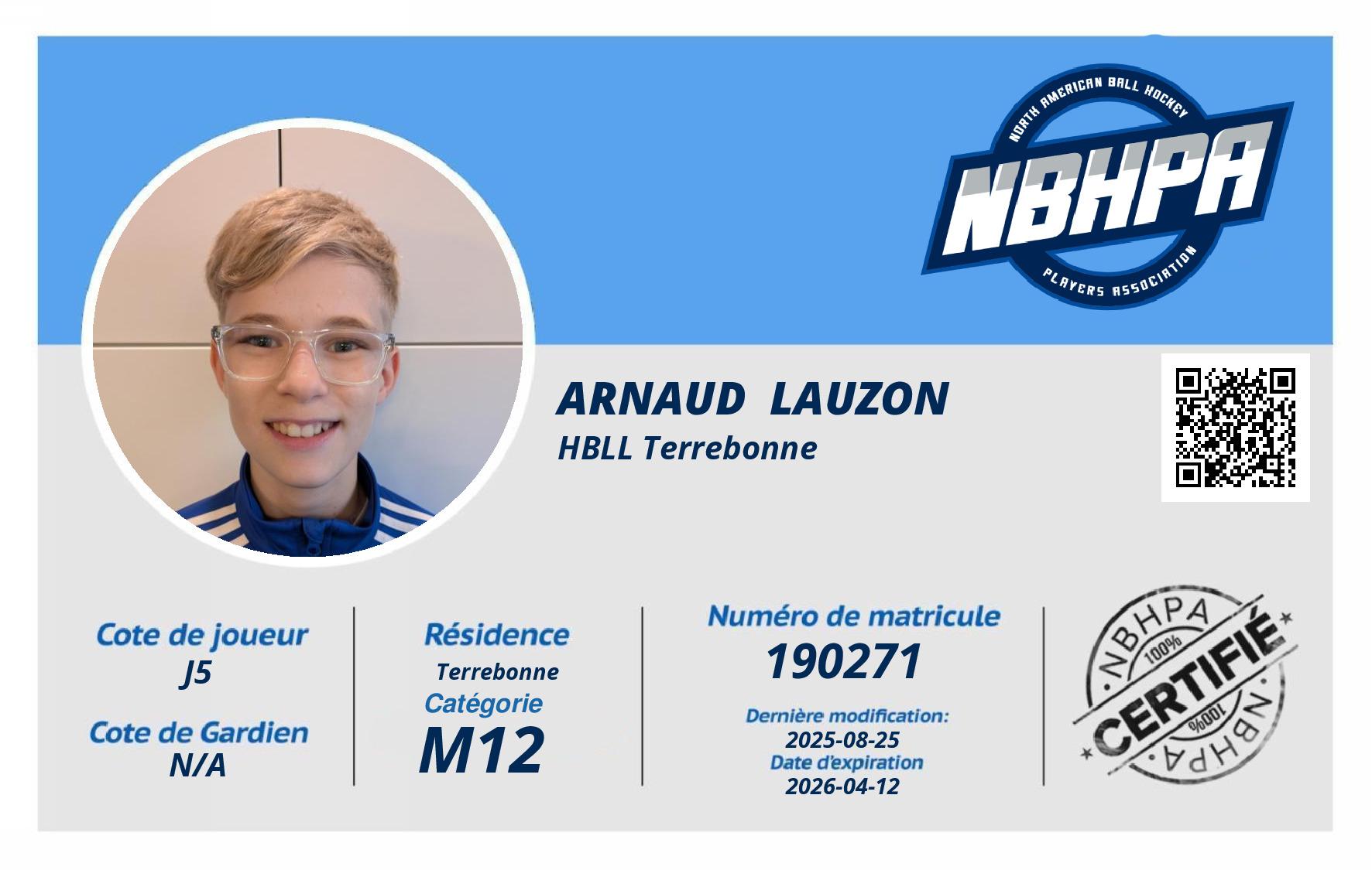 Arnaud  Lauzon 