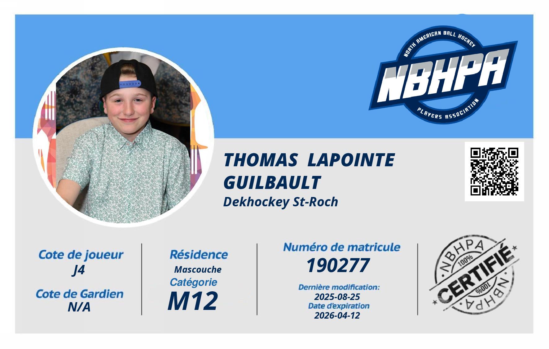 Thomas  Lapointe Guilbault 