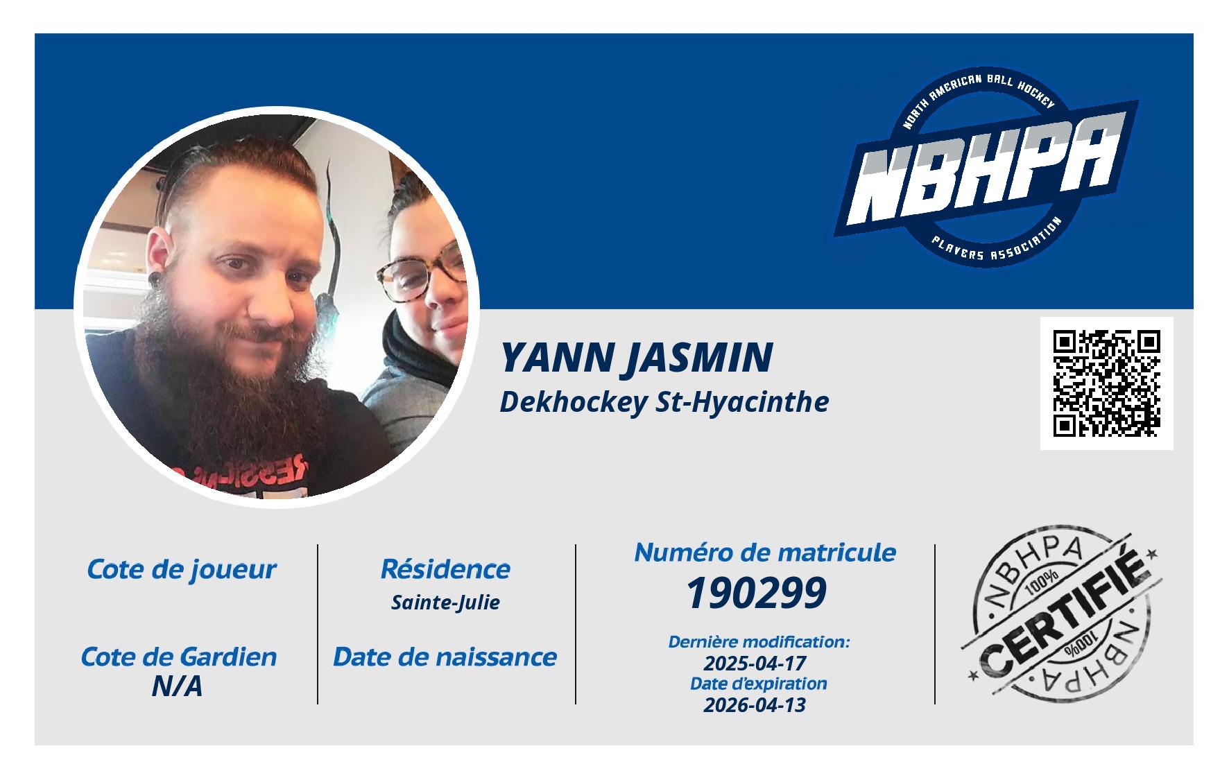 yann jasmin