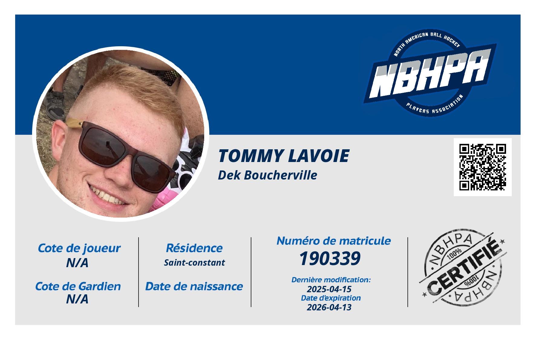 Tommy Lavoie