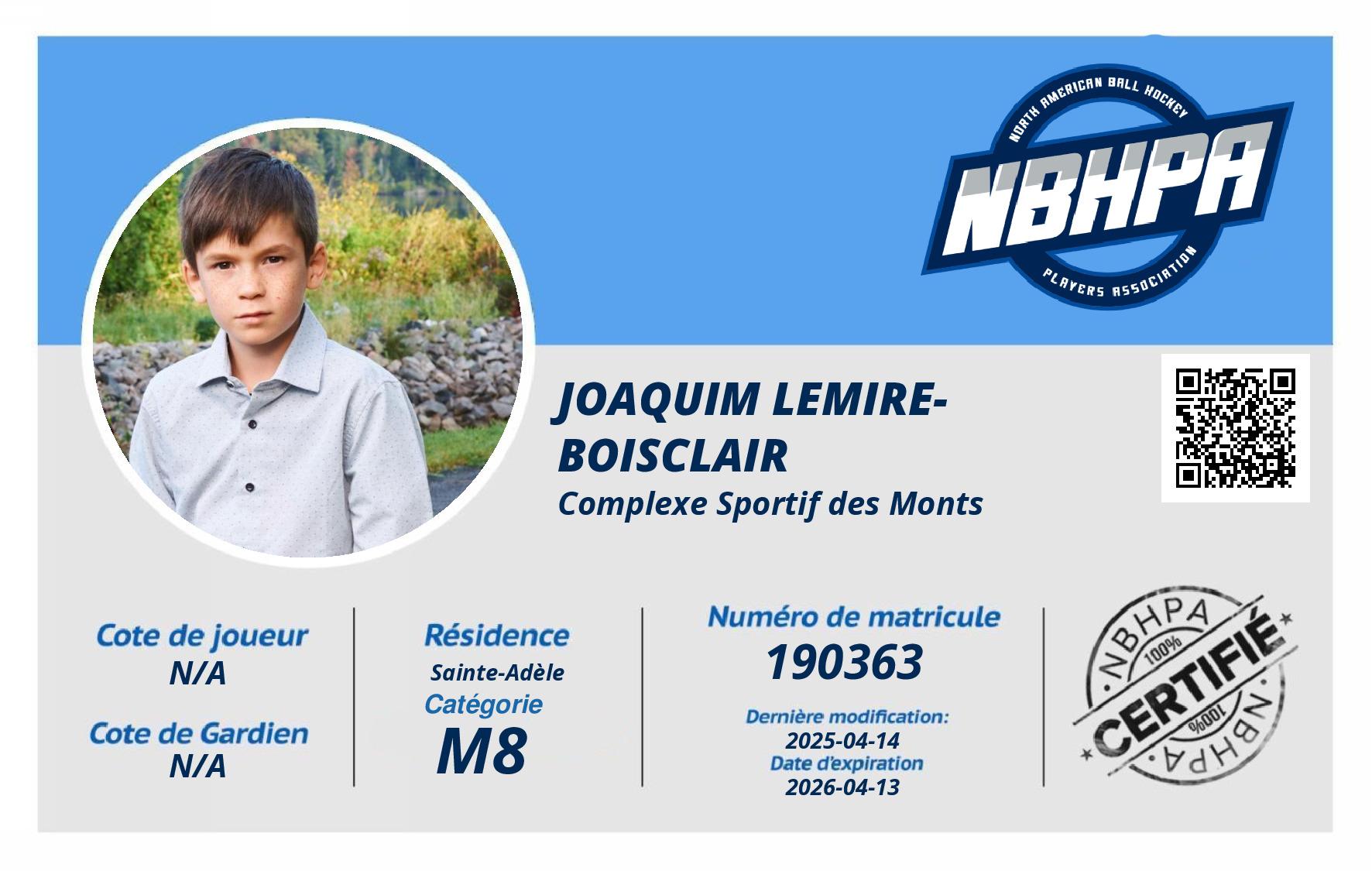 Joaquim Lemire-Boisclair