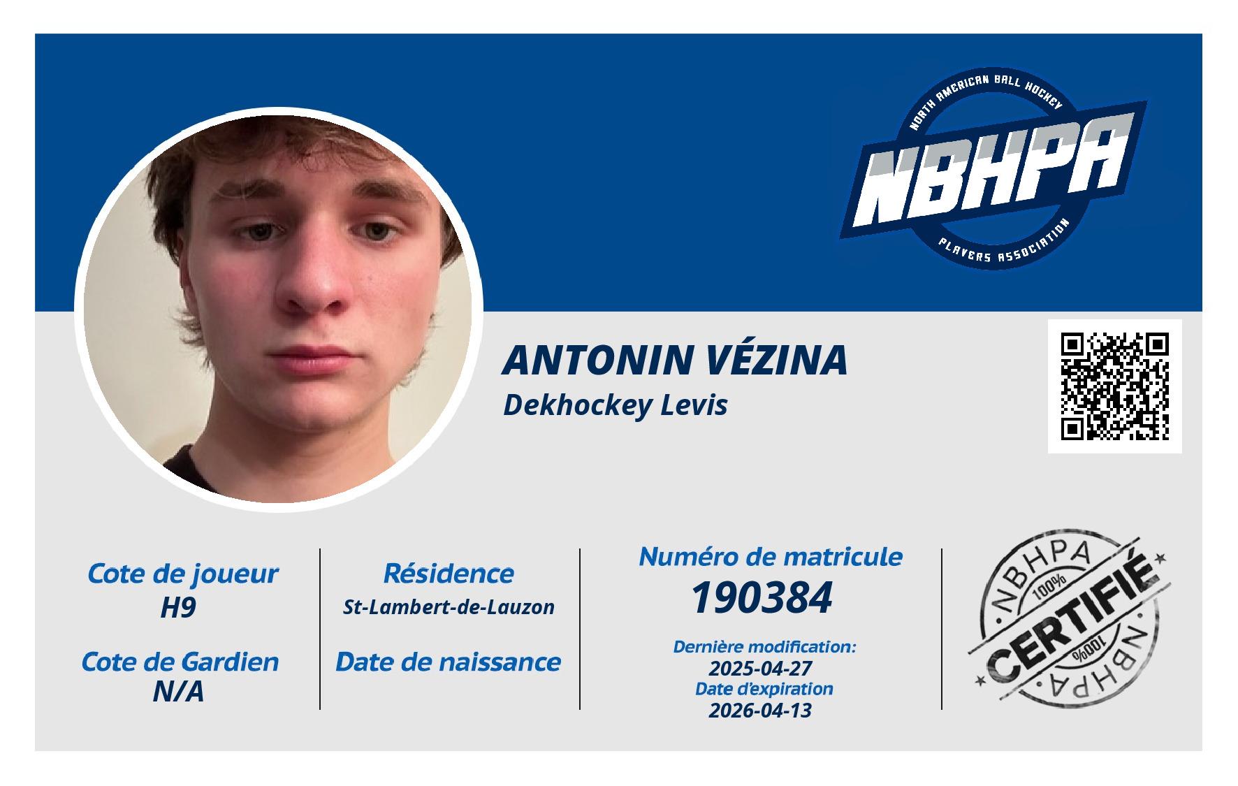 Antonin Vézina