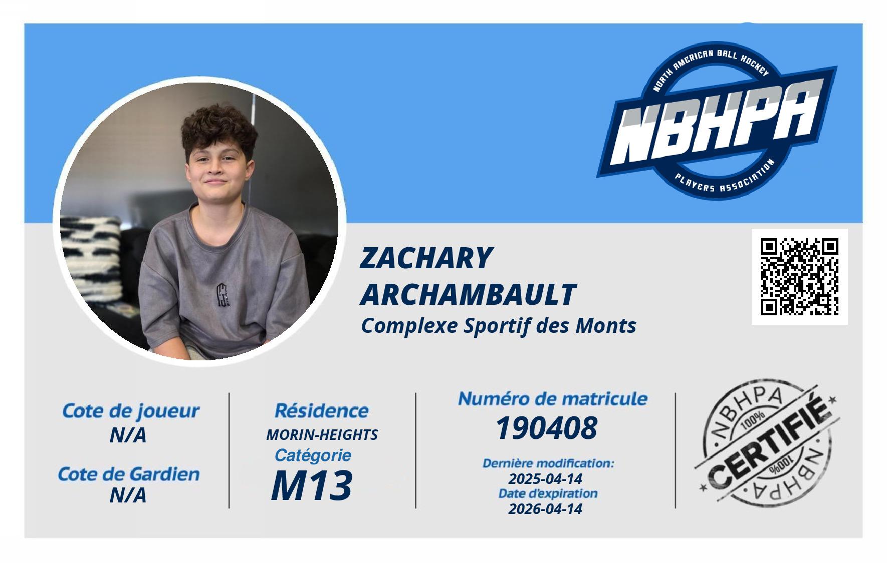 Zachary Archambault
