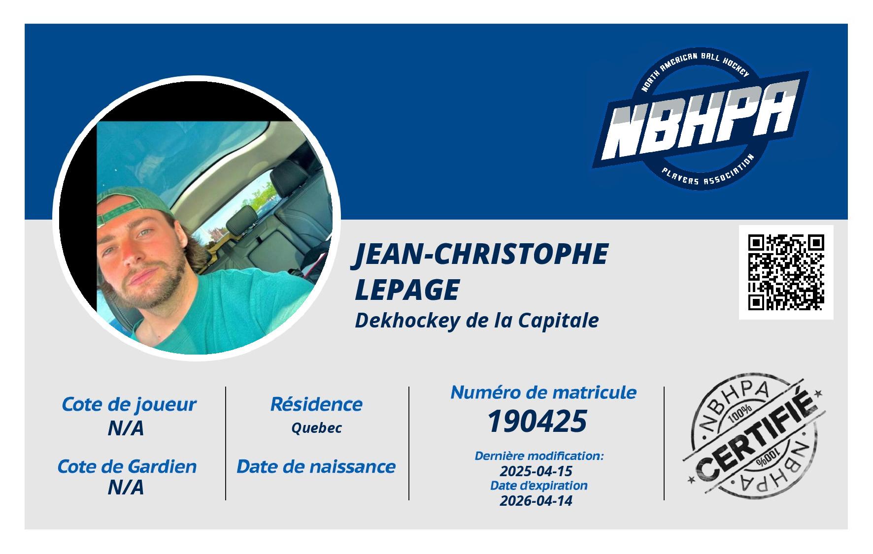 Jean-Christophe  Lepage