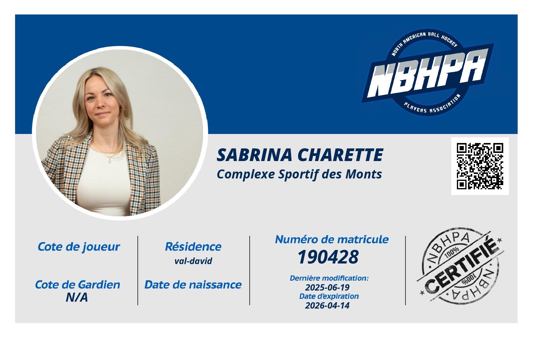 Sabrina Charette