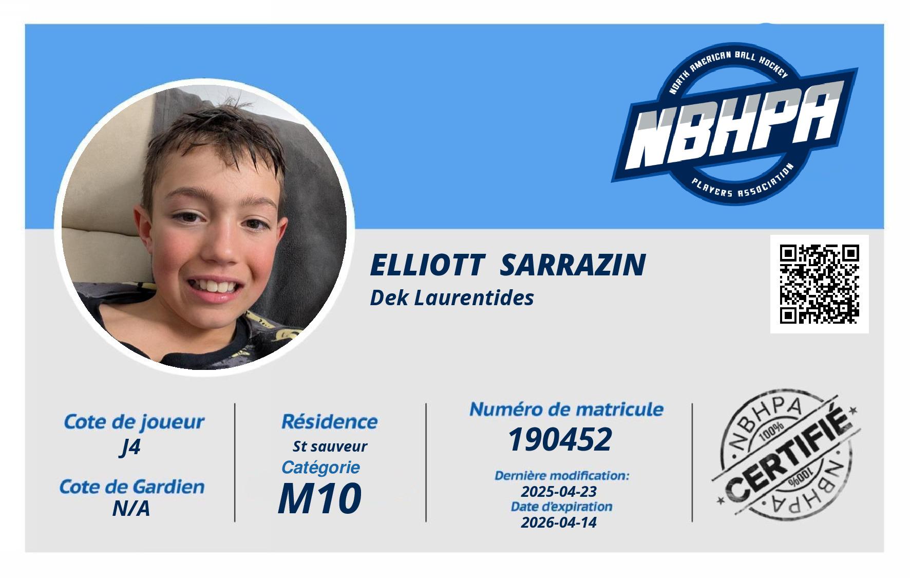 Elliott  Sarrazin 