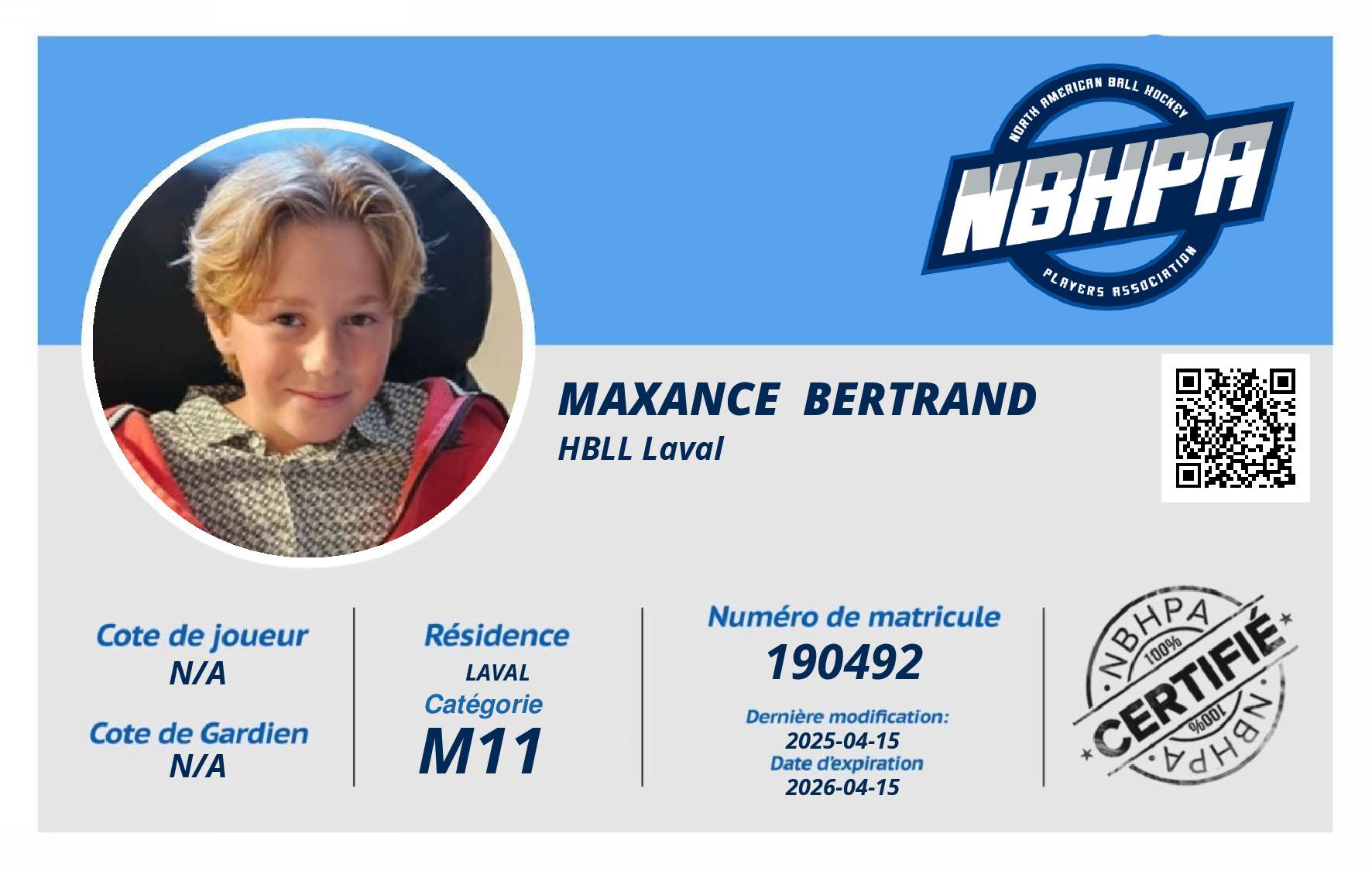 Maxance  Bertrand 