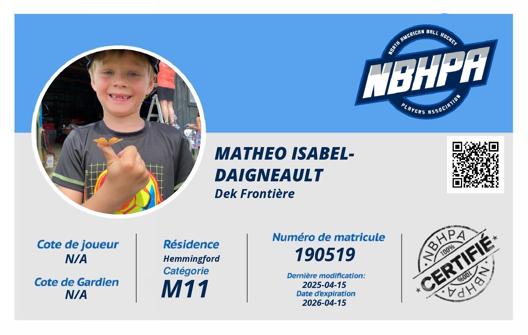 Matheo Isabel-Daigneault