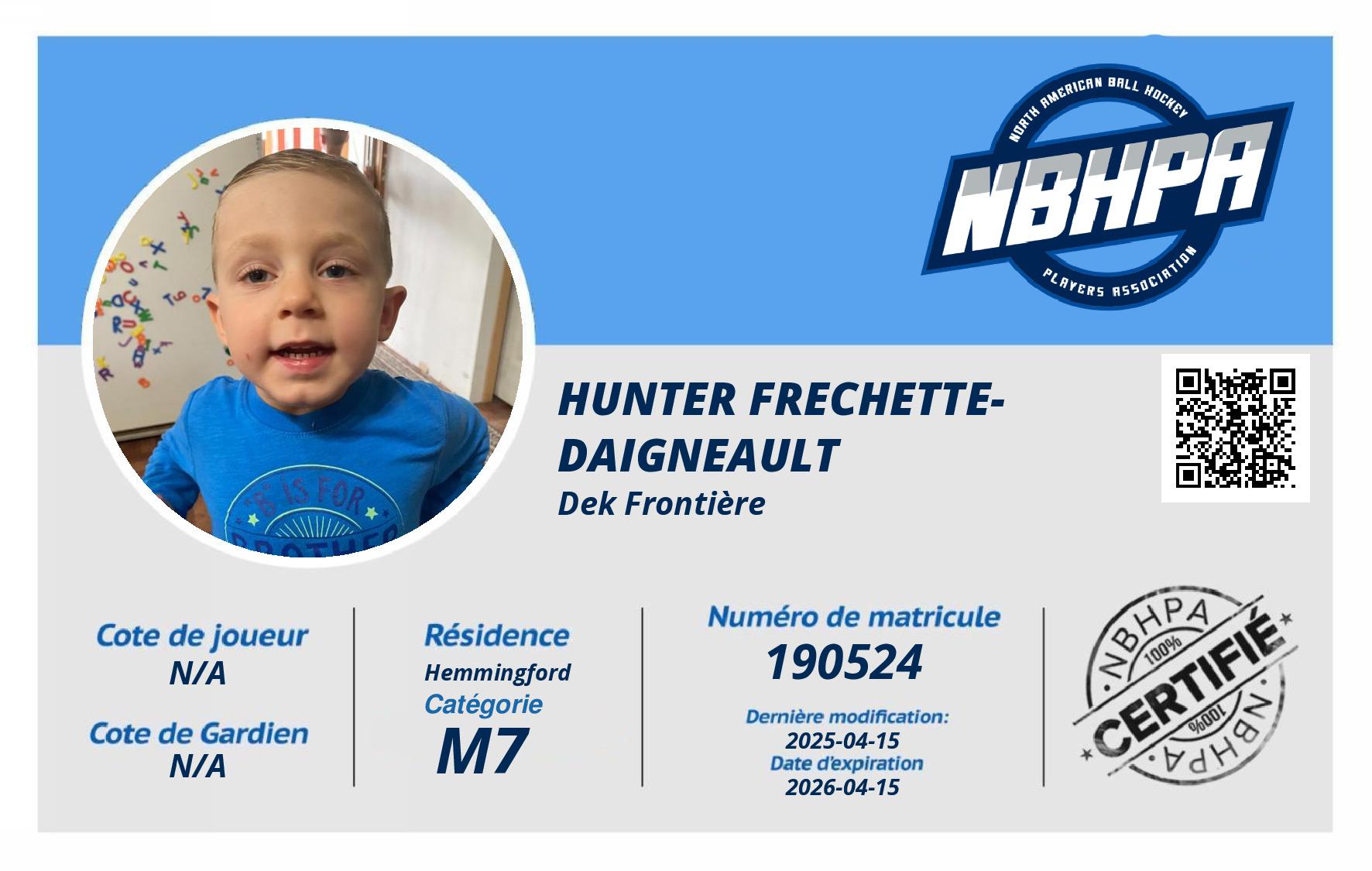 Hunter Frechette-Daigneault