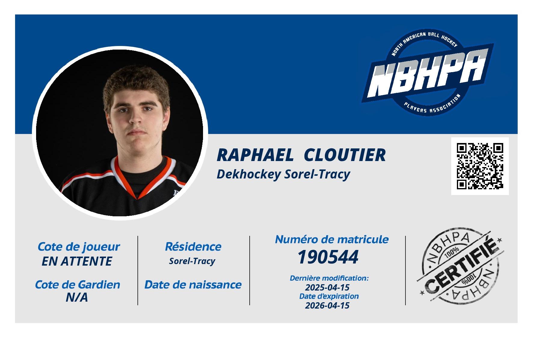 Raphael  Cloutier 