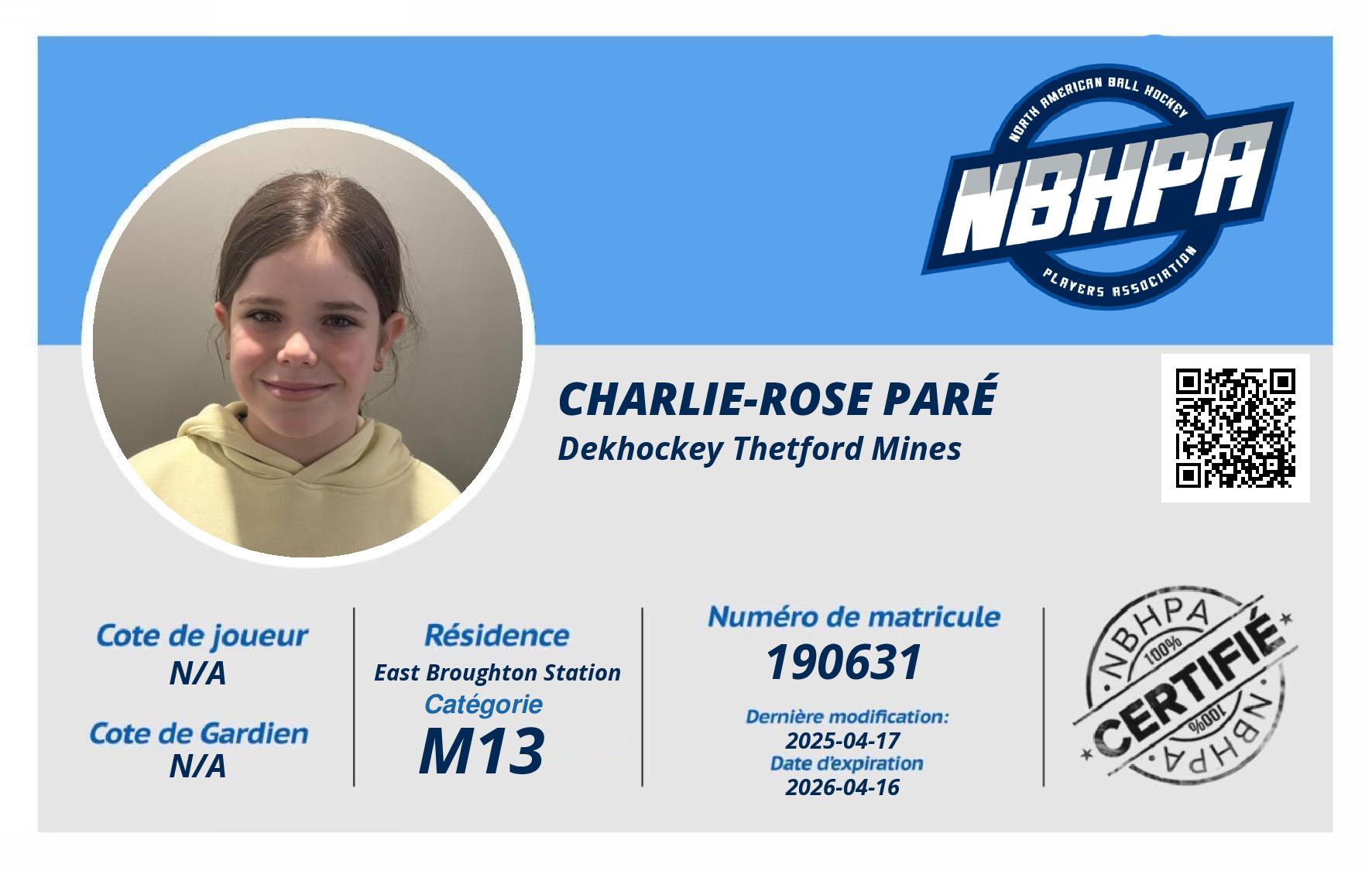 Charlie-Rose Paré