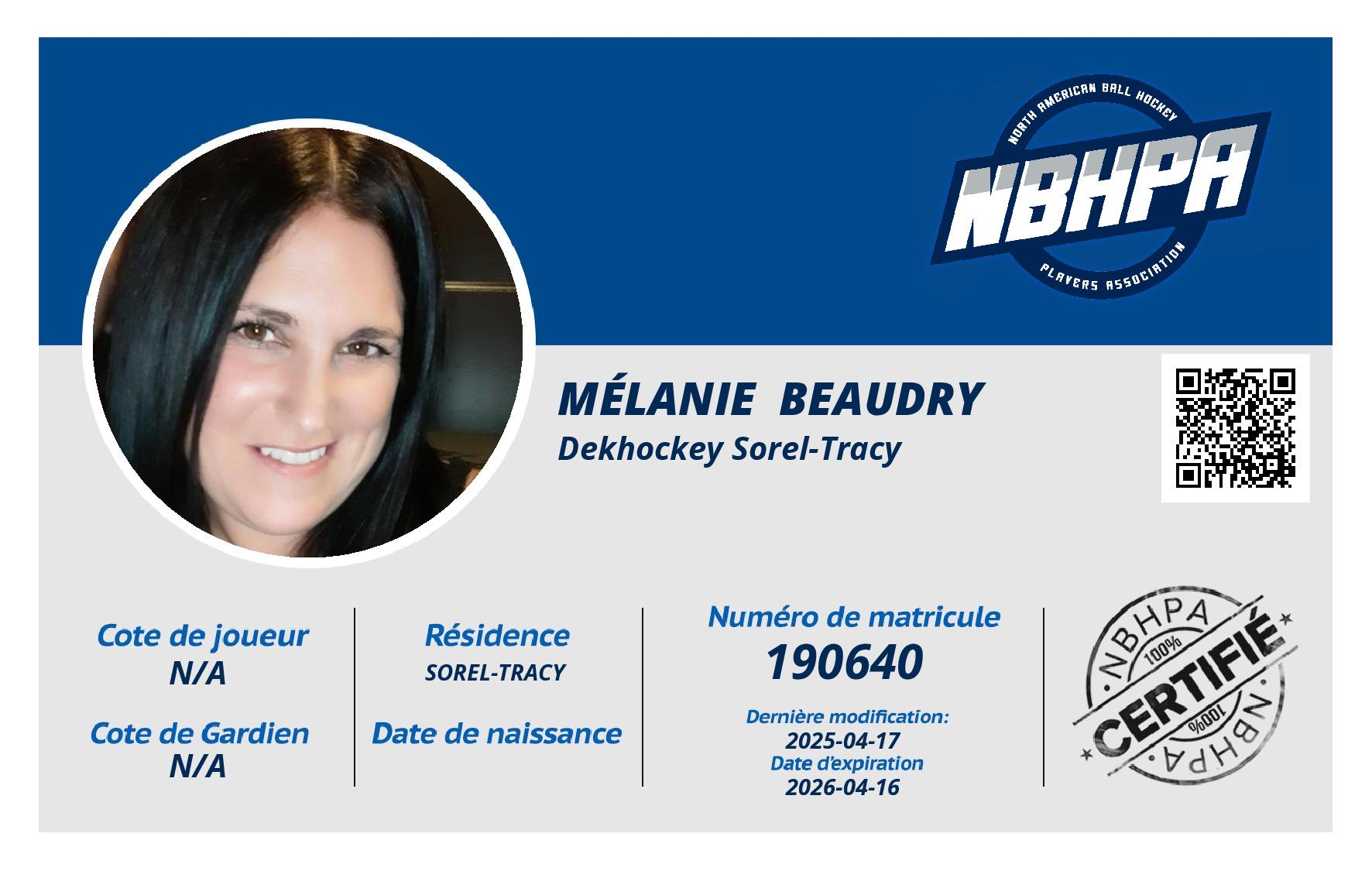 Mélanie  Beaudry 