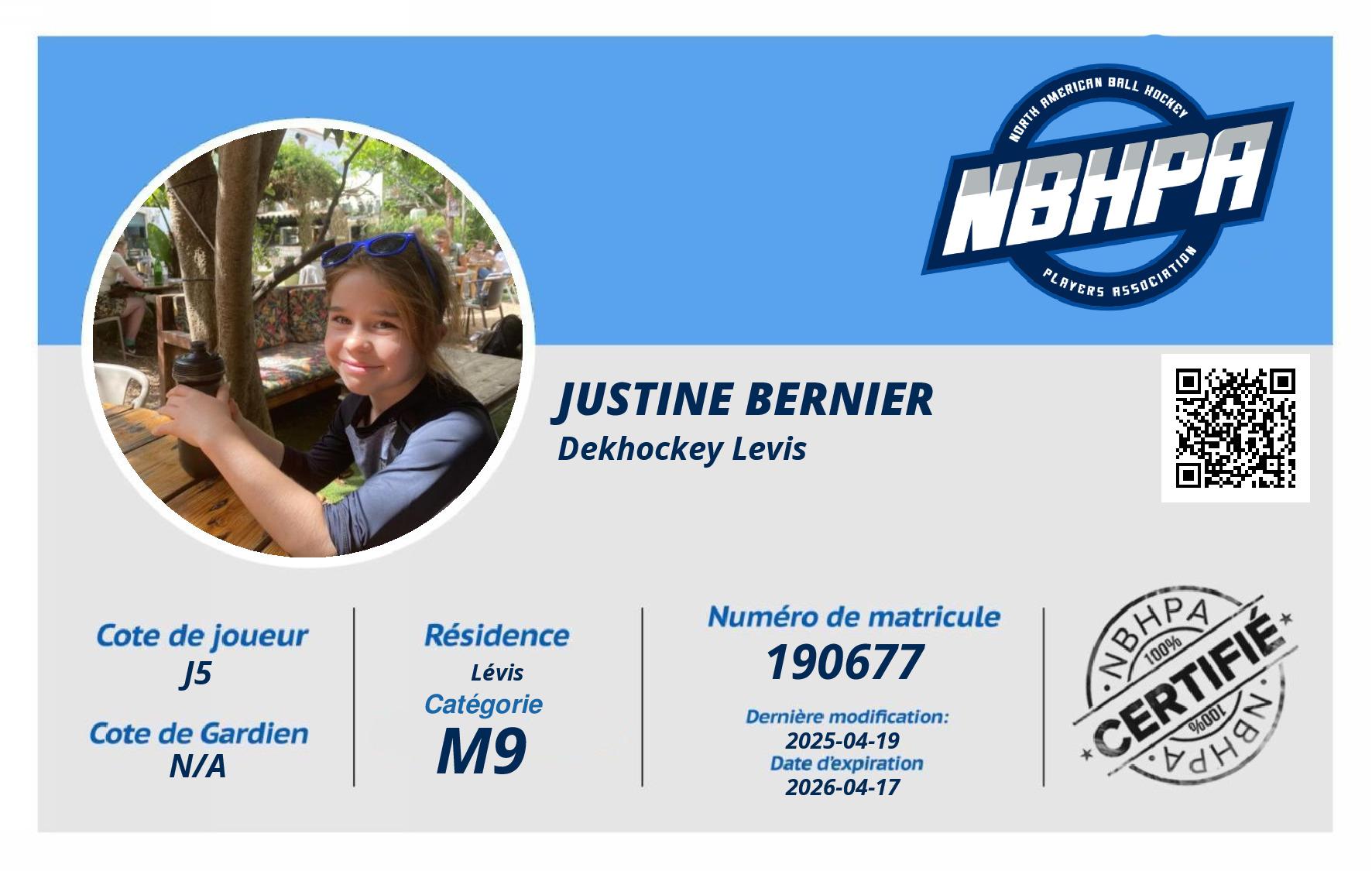 Justine Bernier