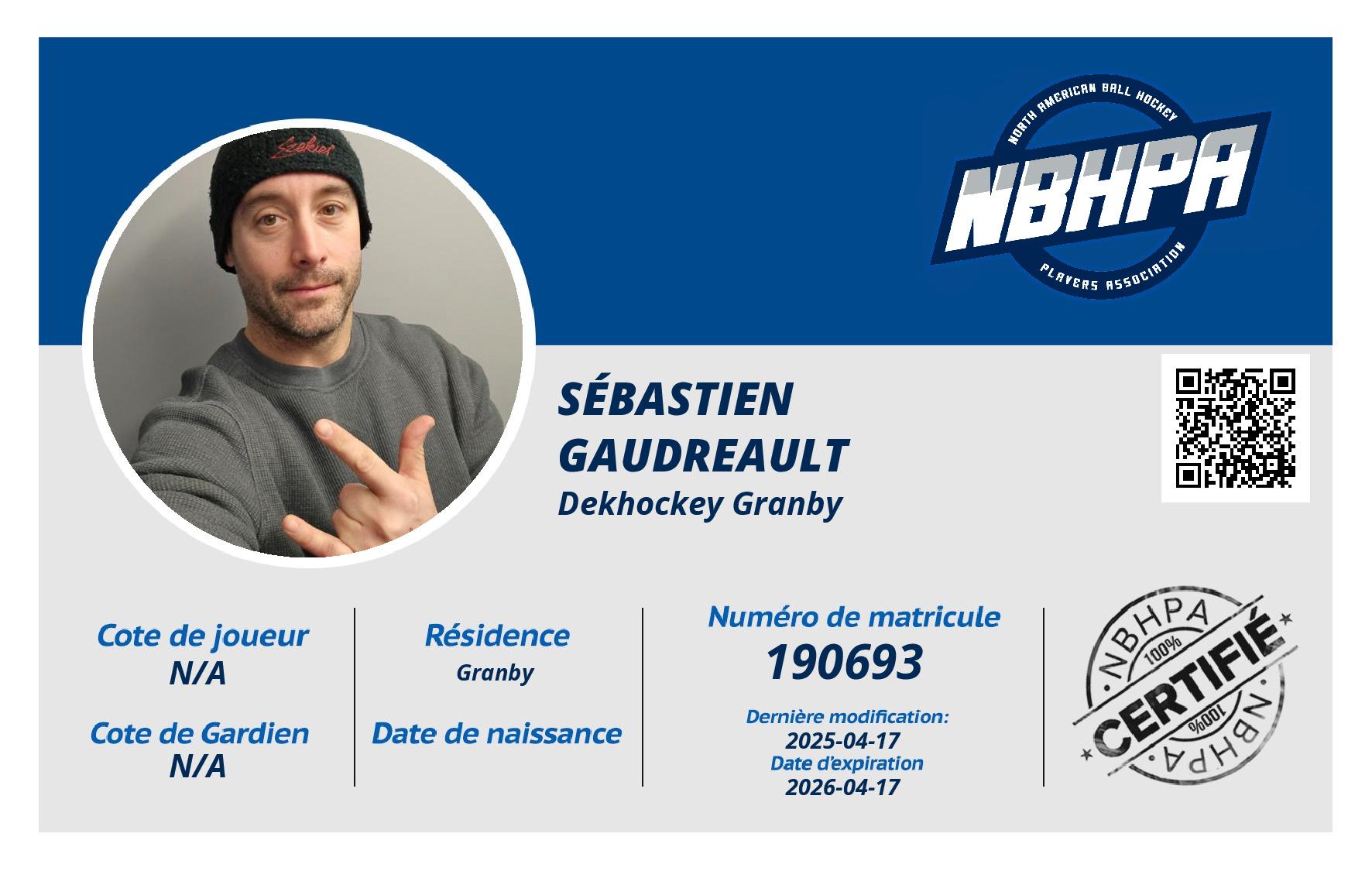 Sébastien  Gaudreault 