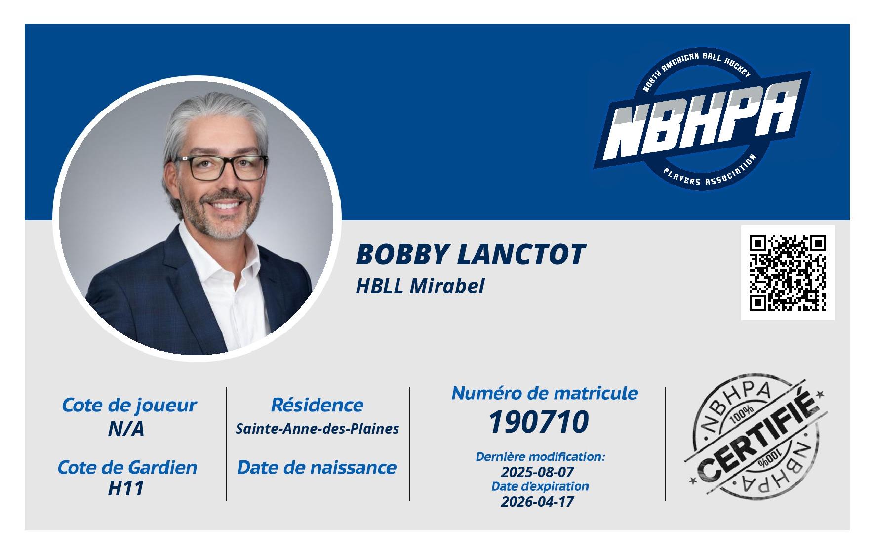 Bobby Lanctot