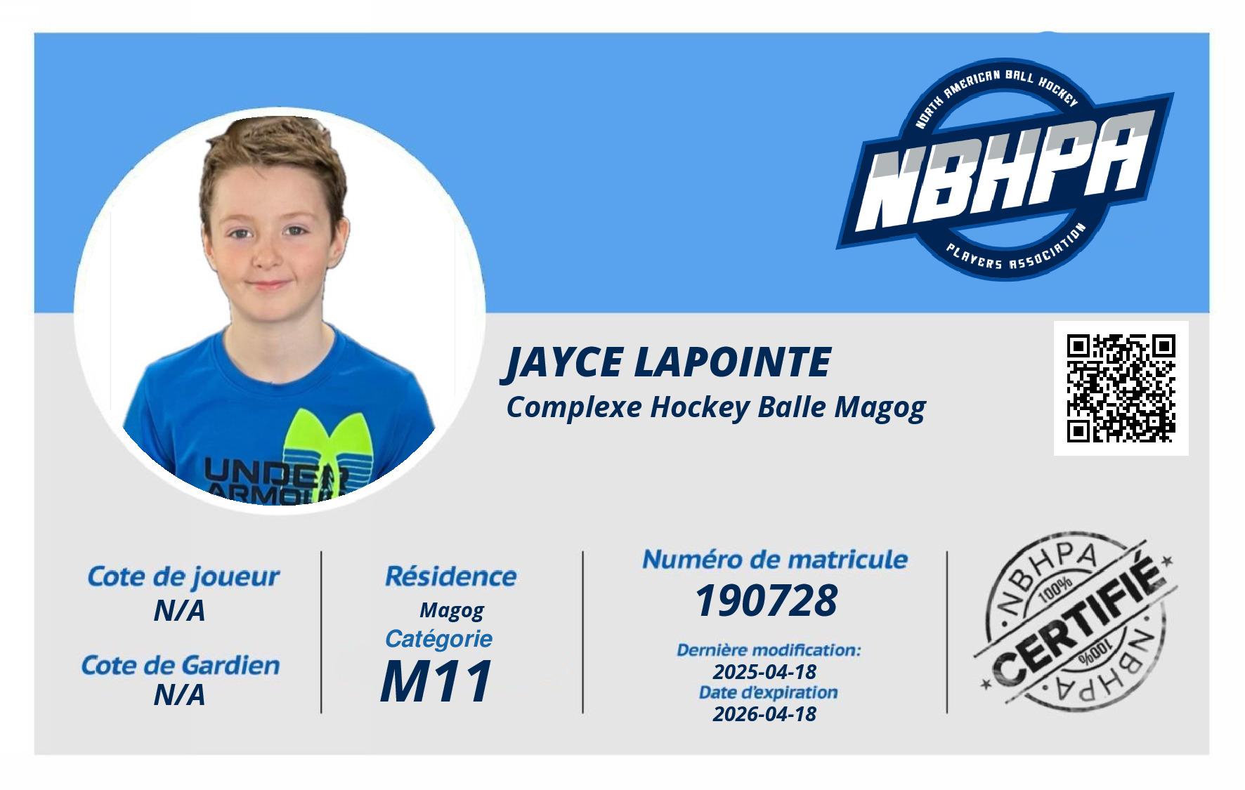 Jayce Lapointe