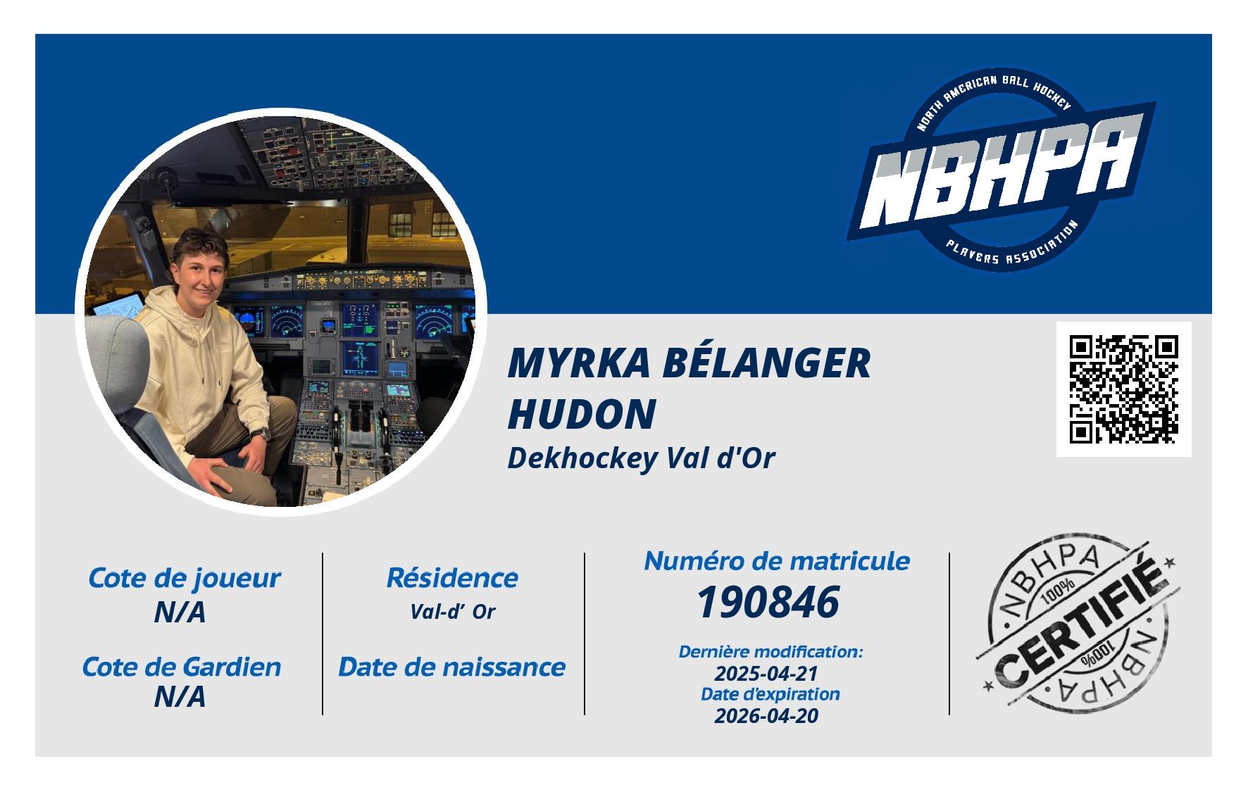 Myrka Bélanger Hudon