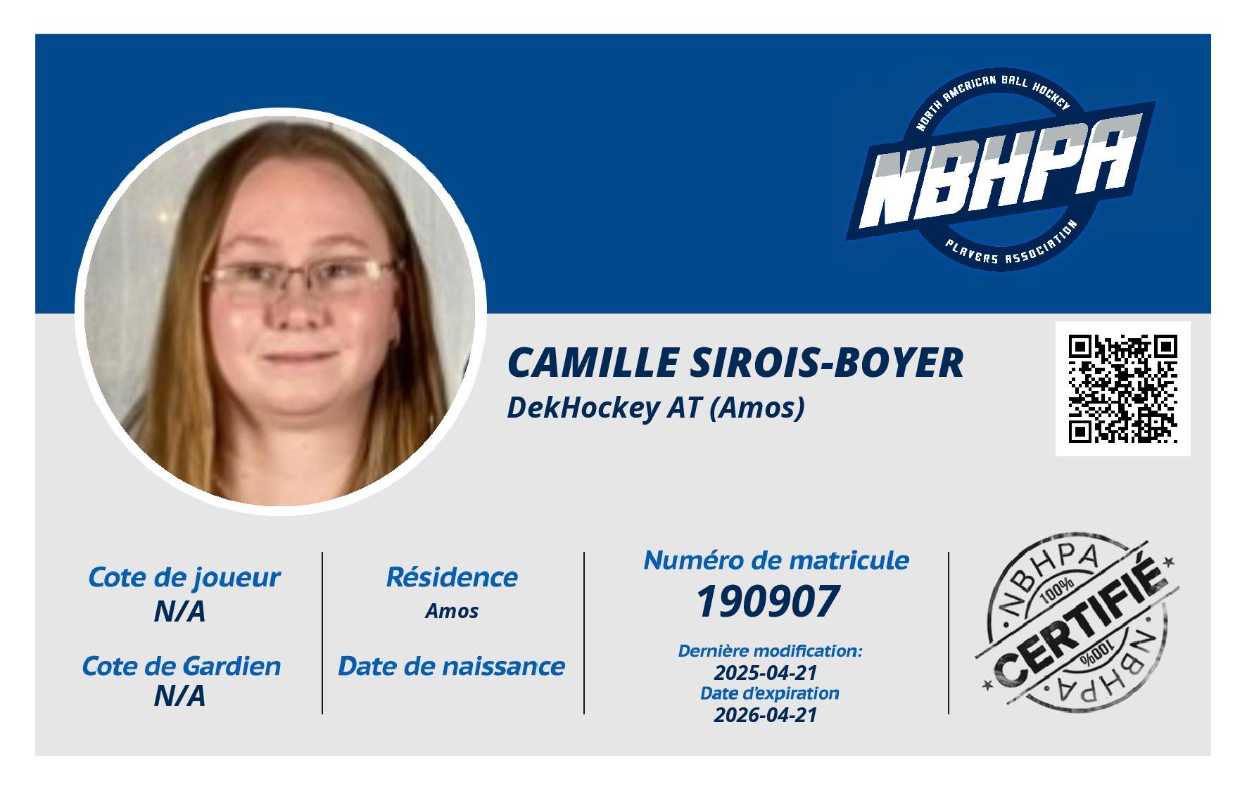 Camille Sirois-Boyer