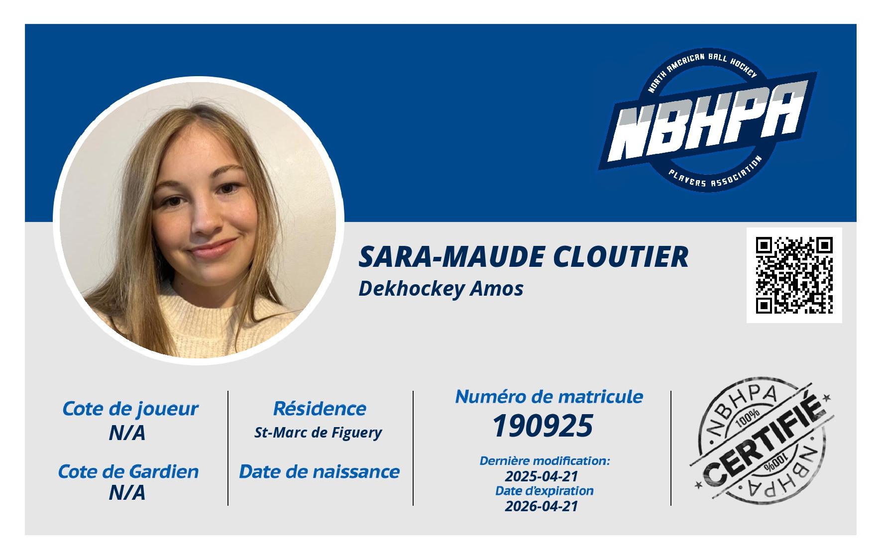 Sara-Maude Cloutier 