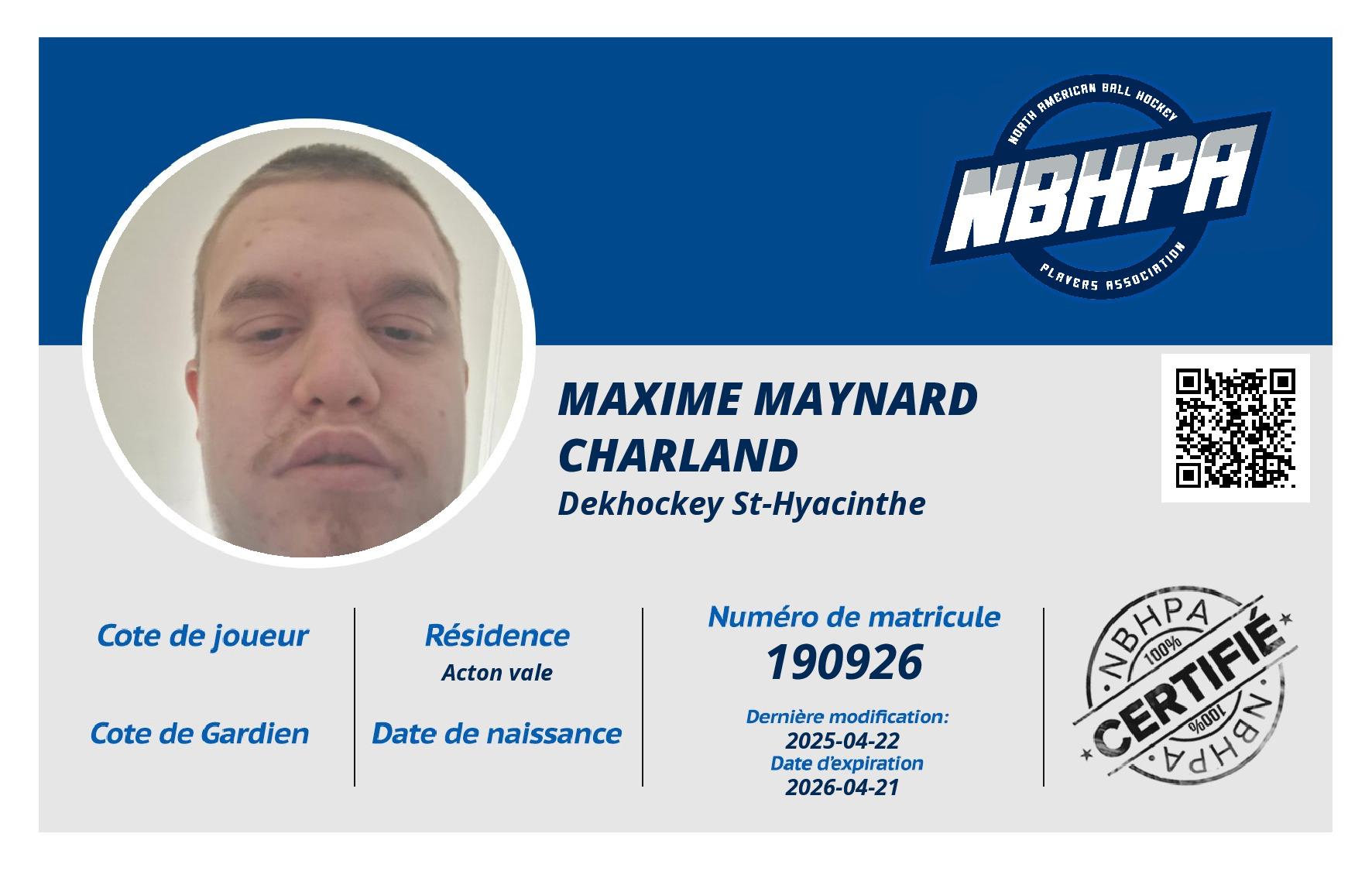 Maxime Maynard Charland
