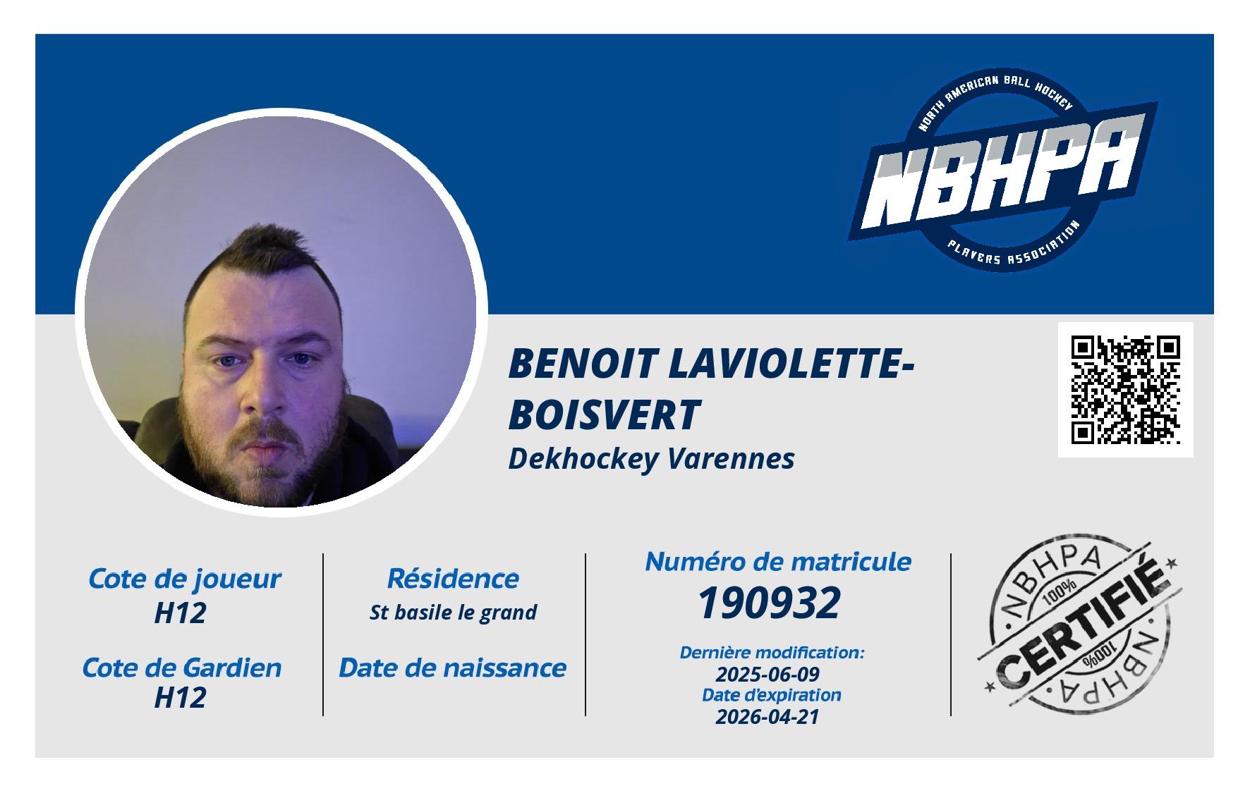 Benoit Laviolette-Boisvert