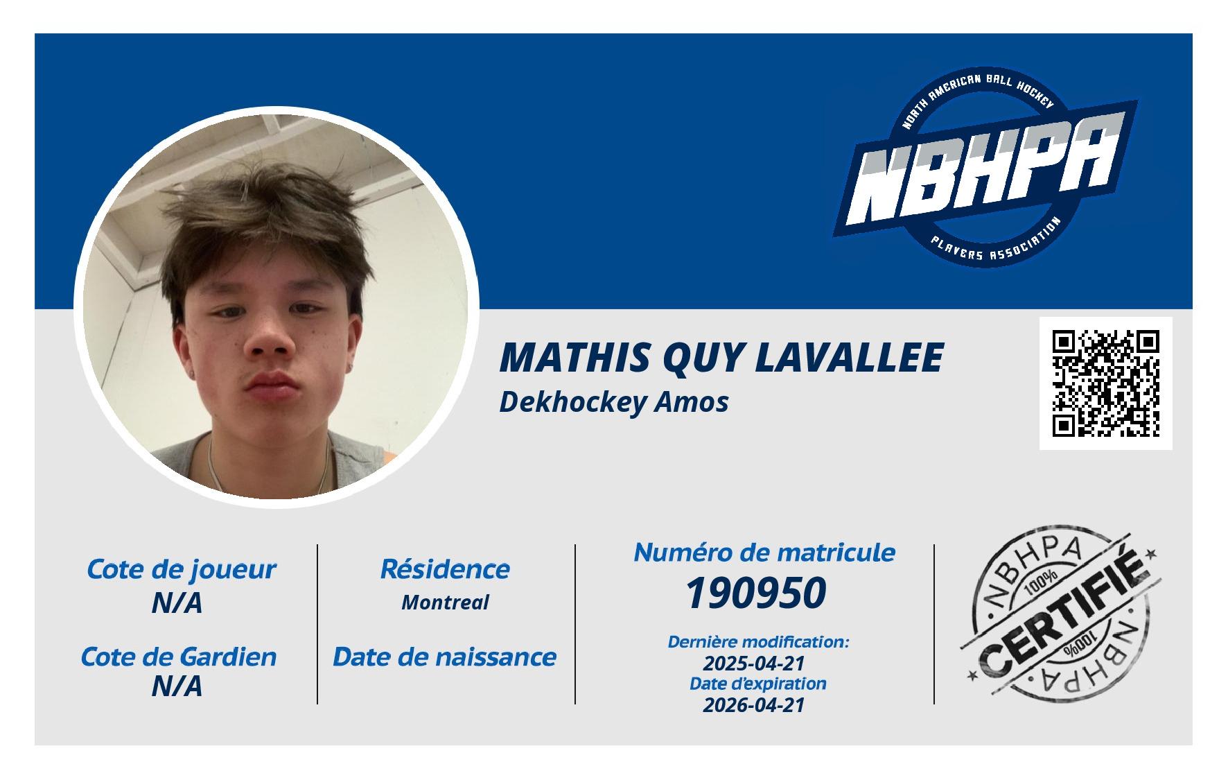 Mathis quy Lavallee