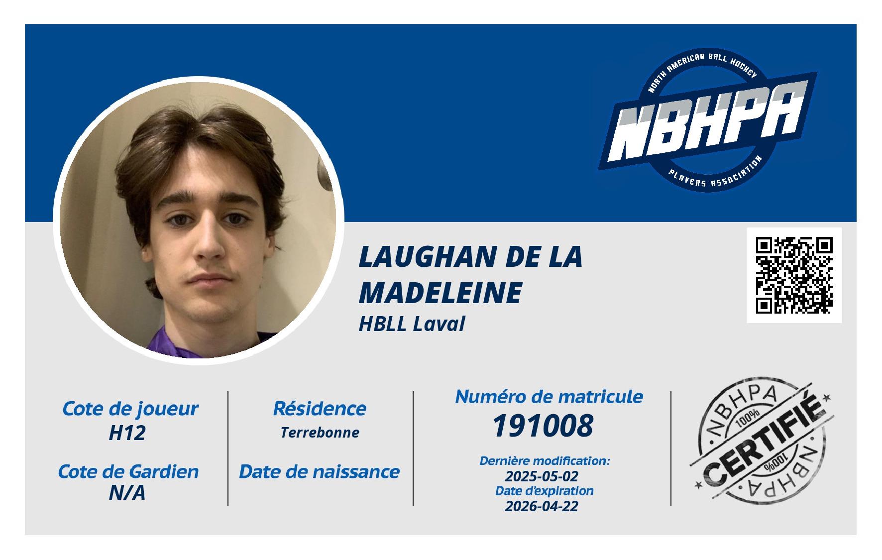 Laughan De La Madeleine