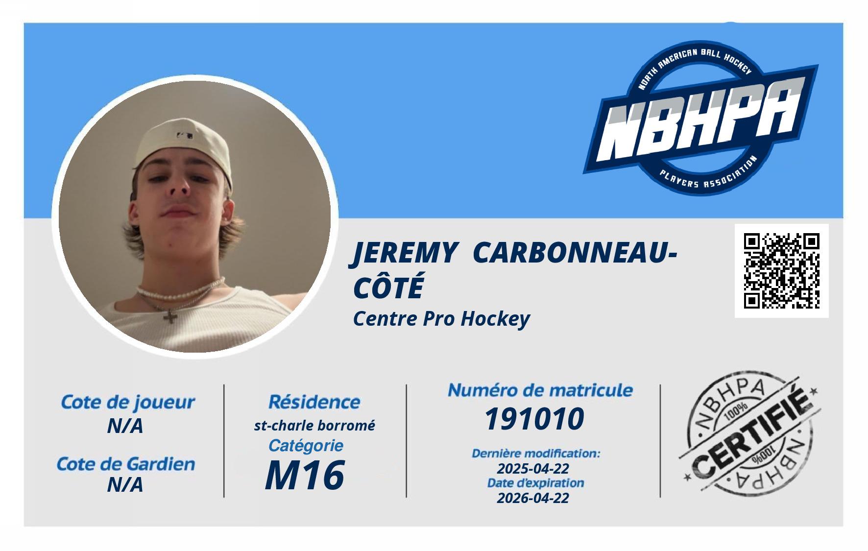 Jeremy  Carbonneau-Côté