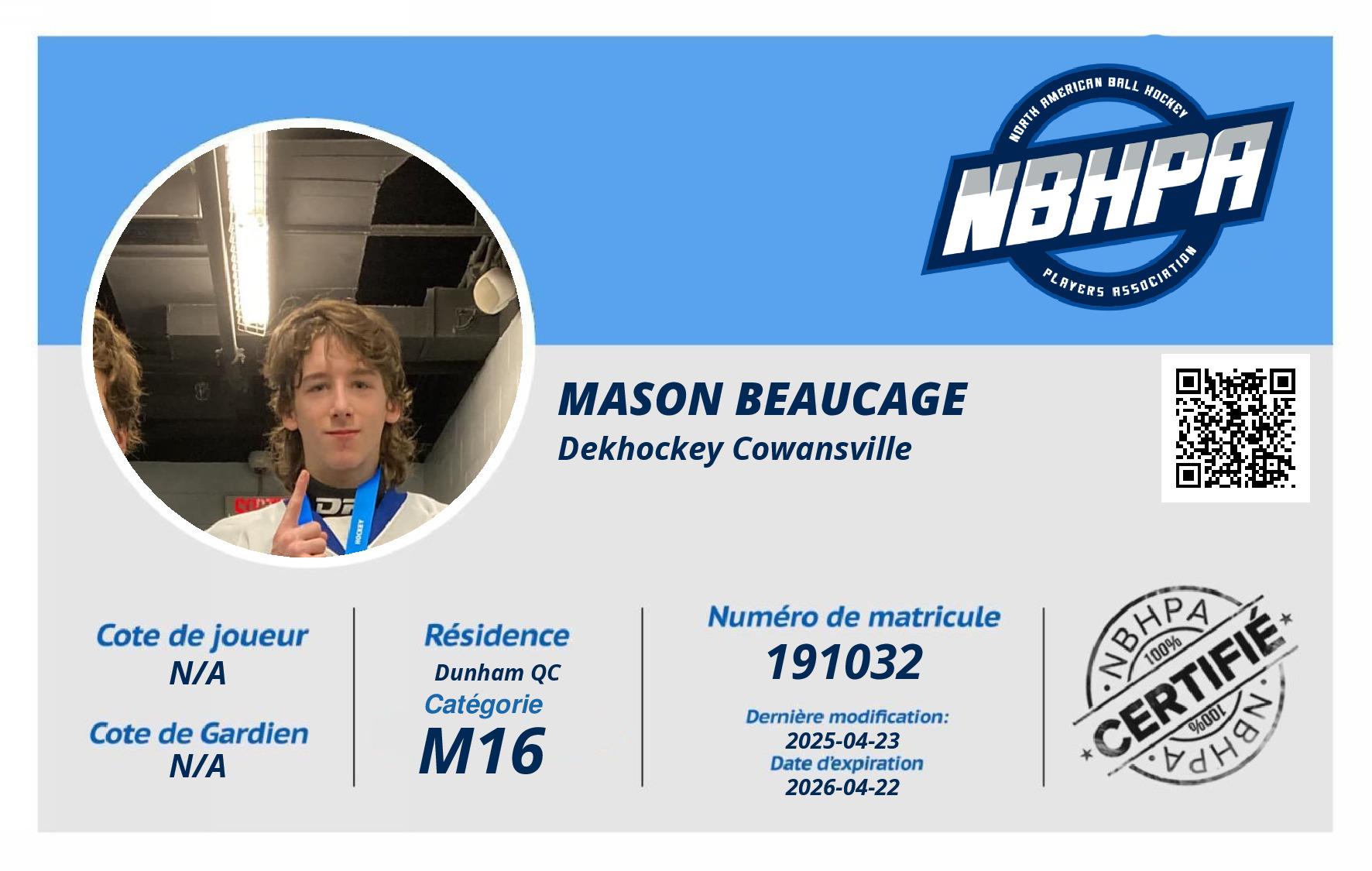Mason Beaucage 