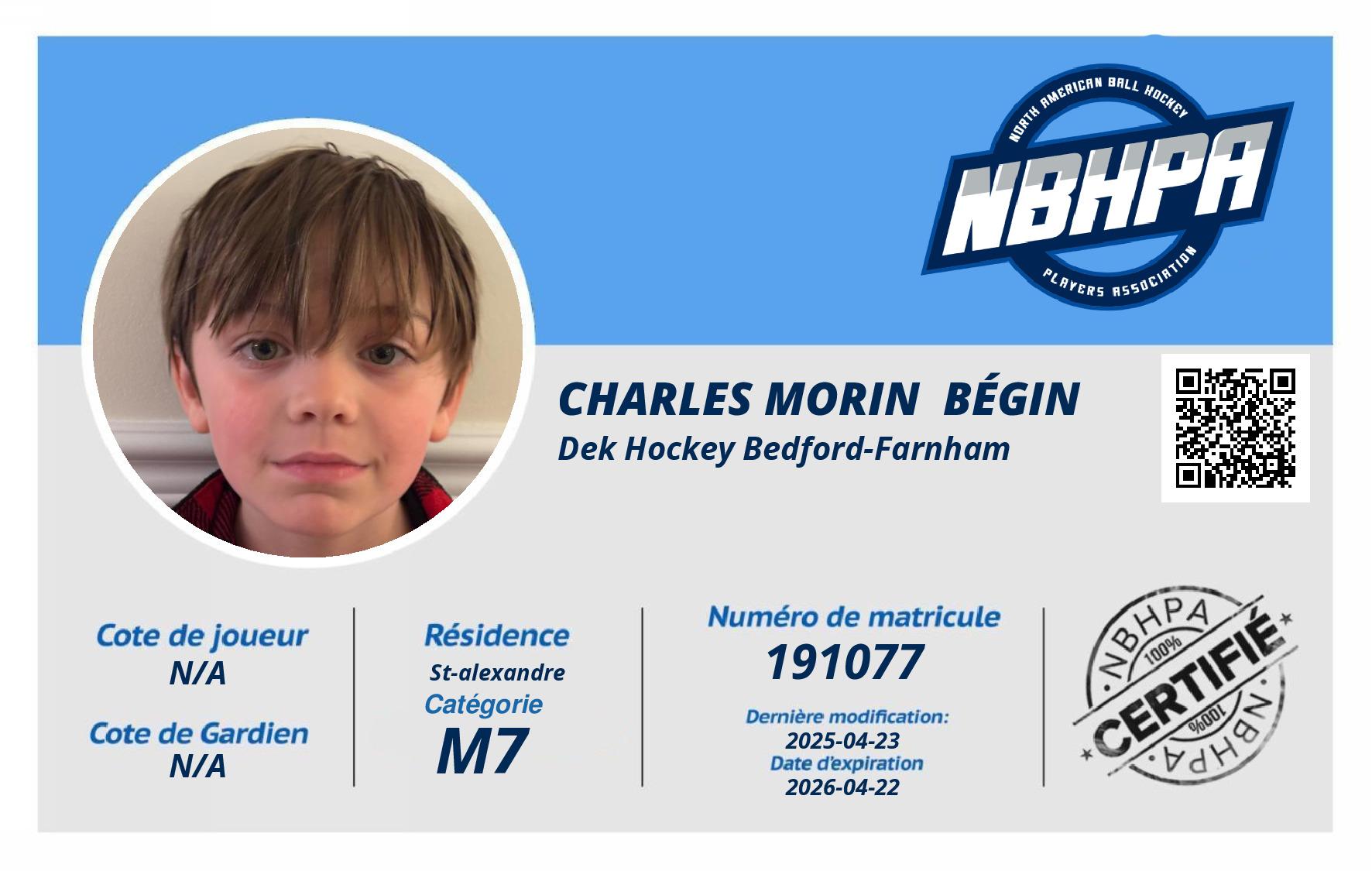 Charles Morin  Bégin