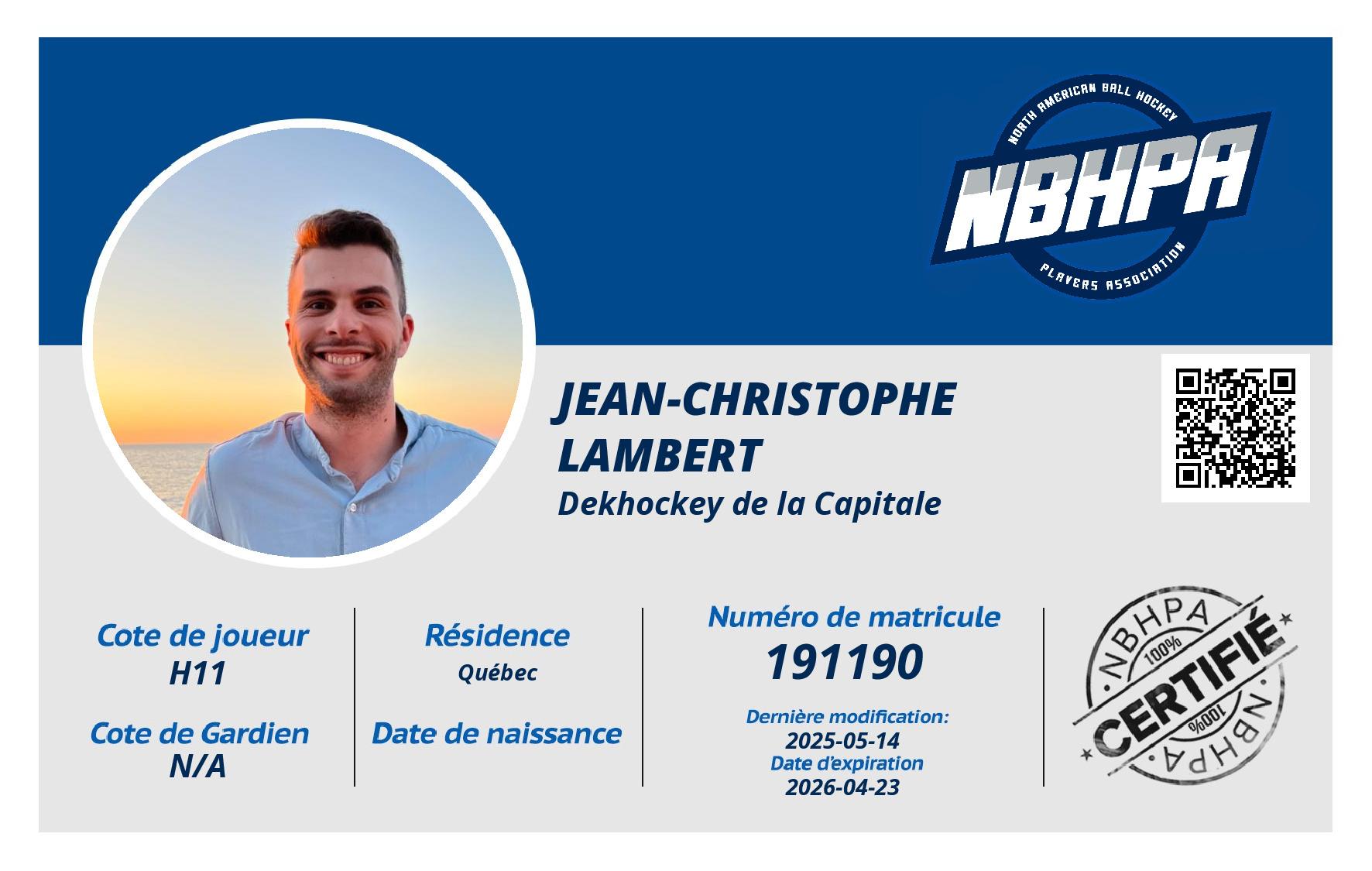 Jean-Christophe Lambert