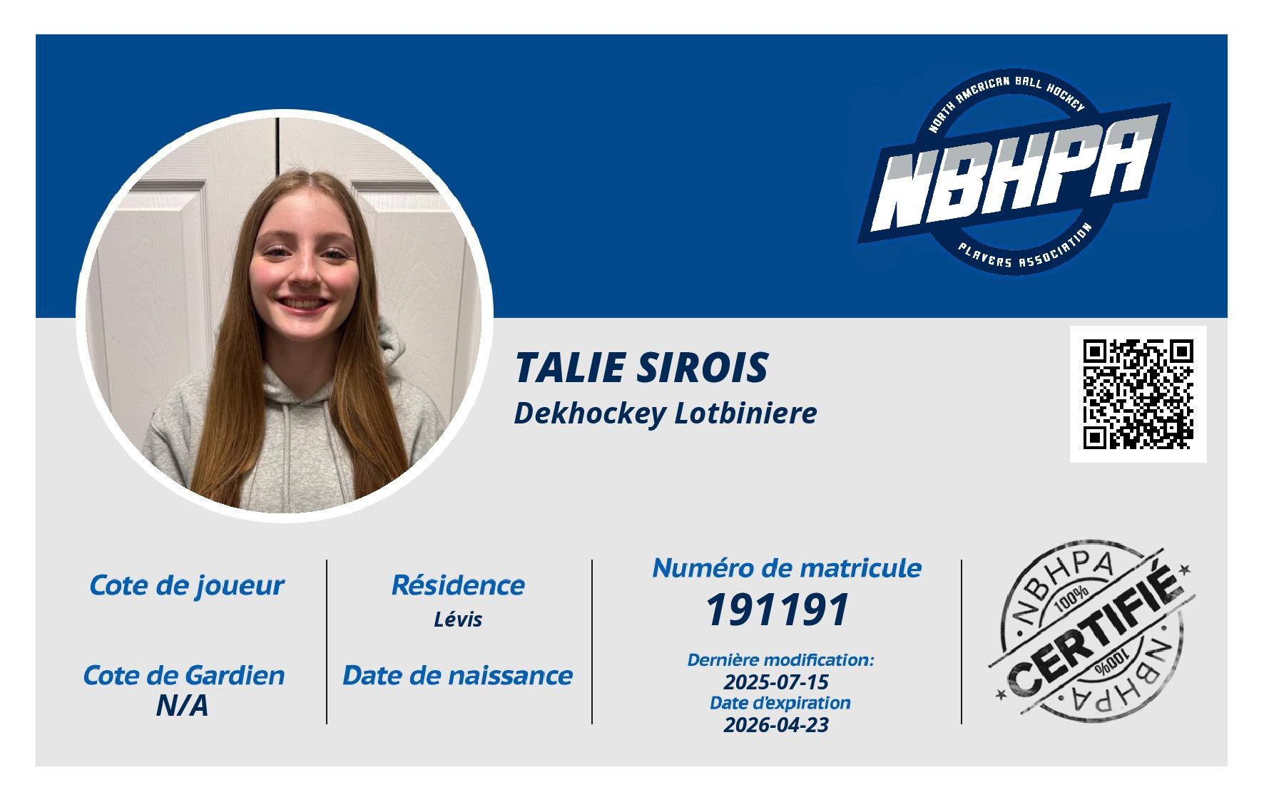 Talie Sirois