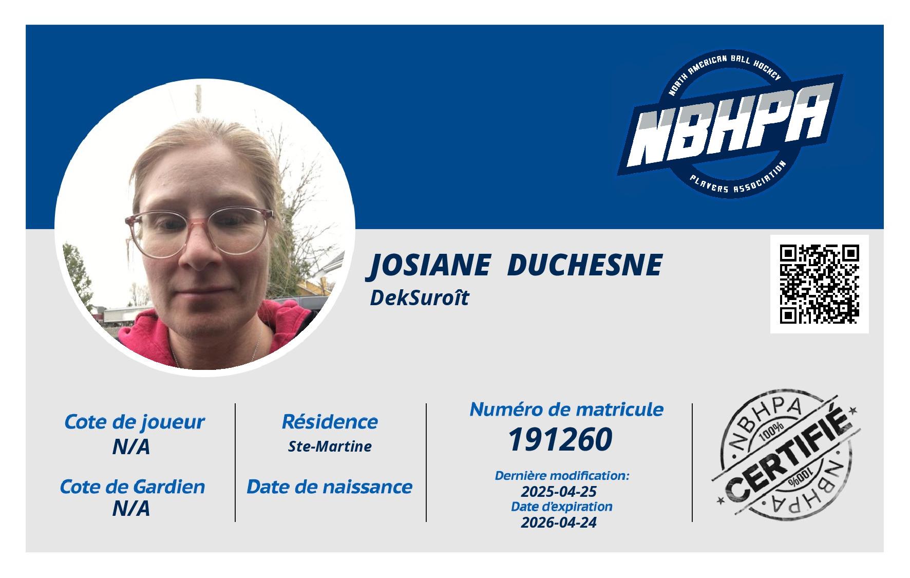 Josiane  Duchesne 