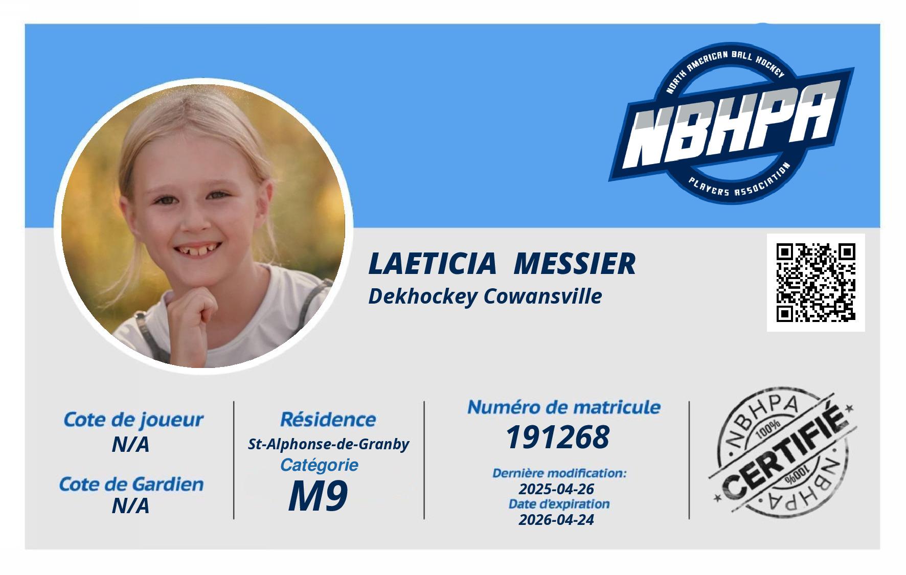 Laeticia  Messier