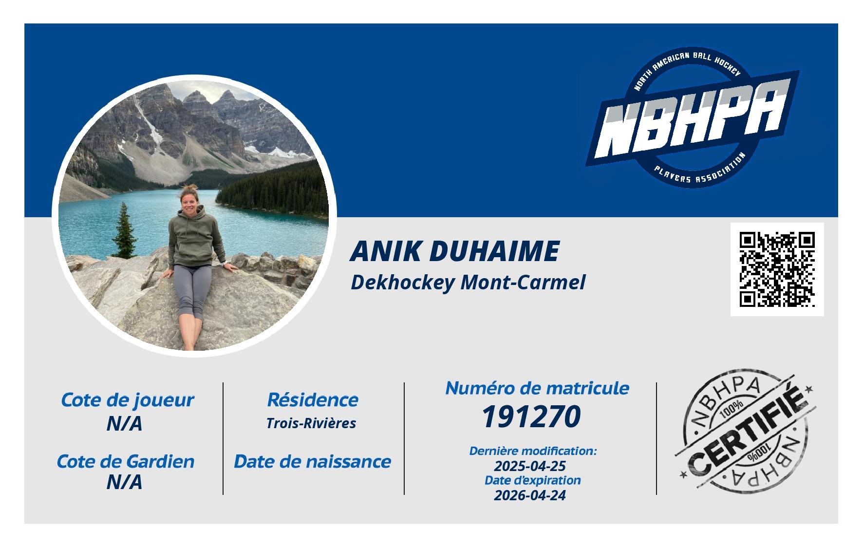 Anik Duhaime