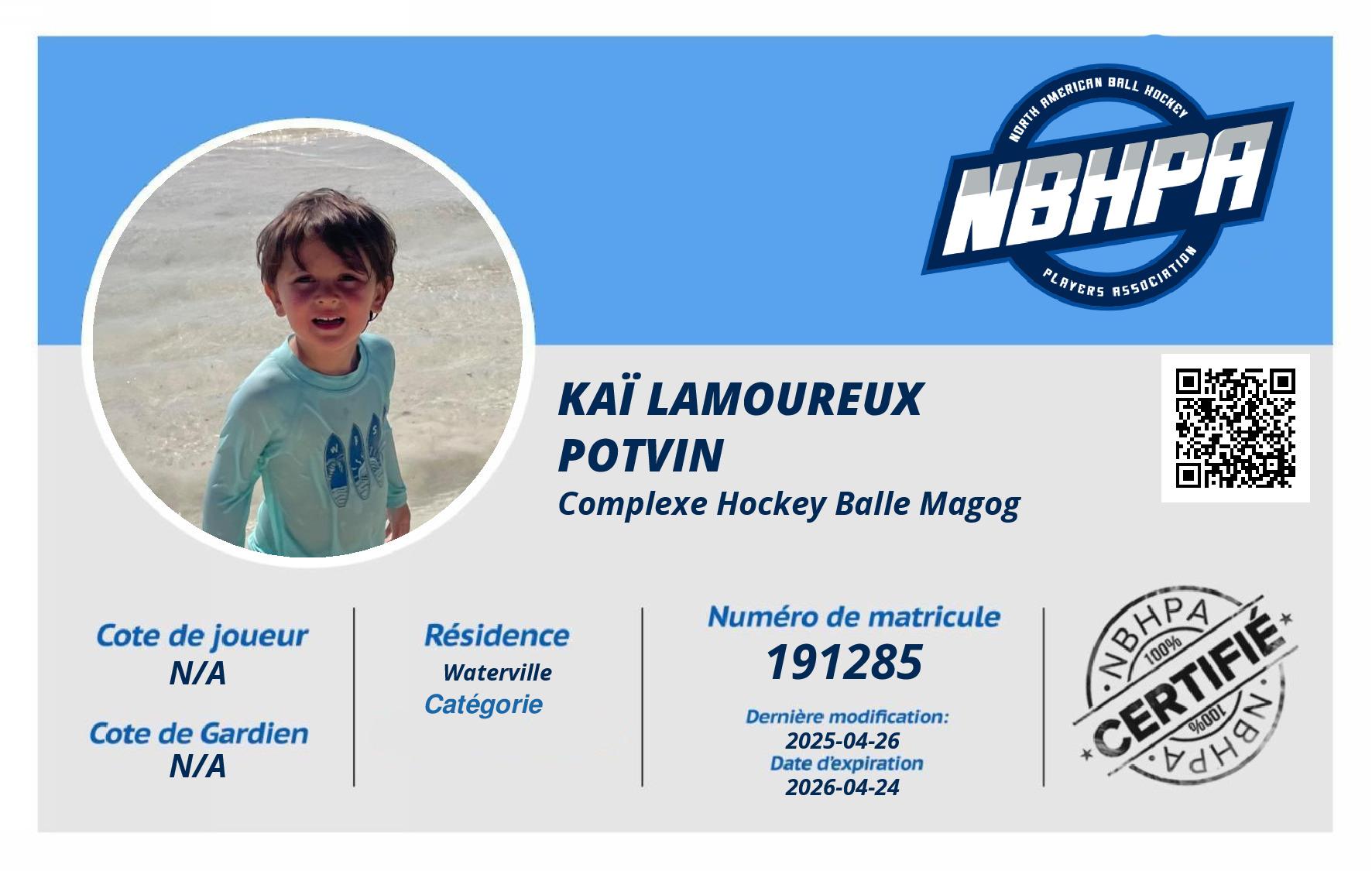 Kaï Lamoureux Potvin