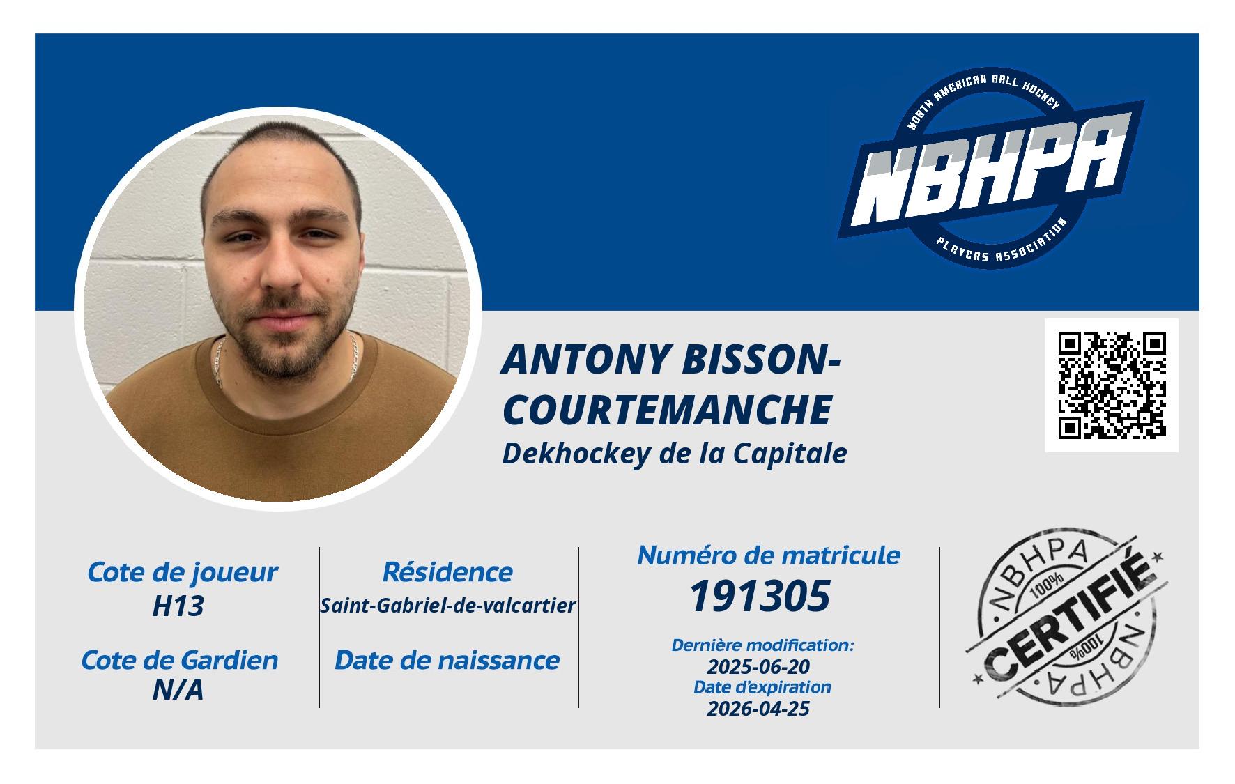 Antony Bisson-Courtemanche
