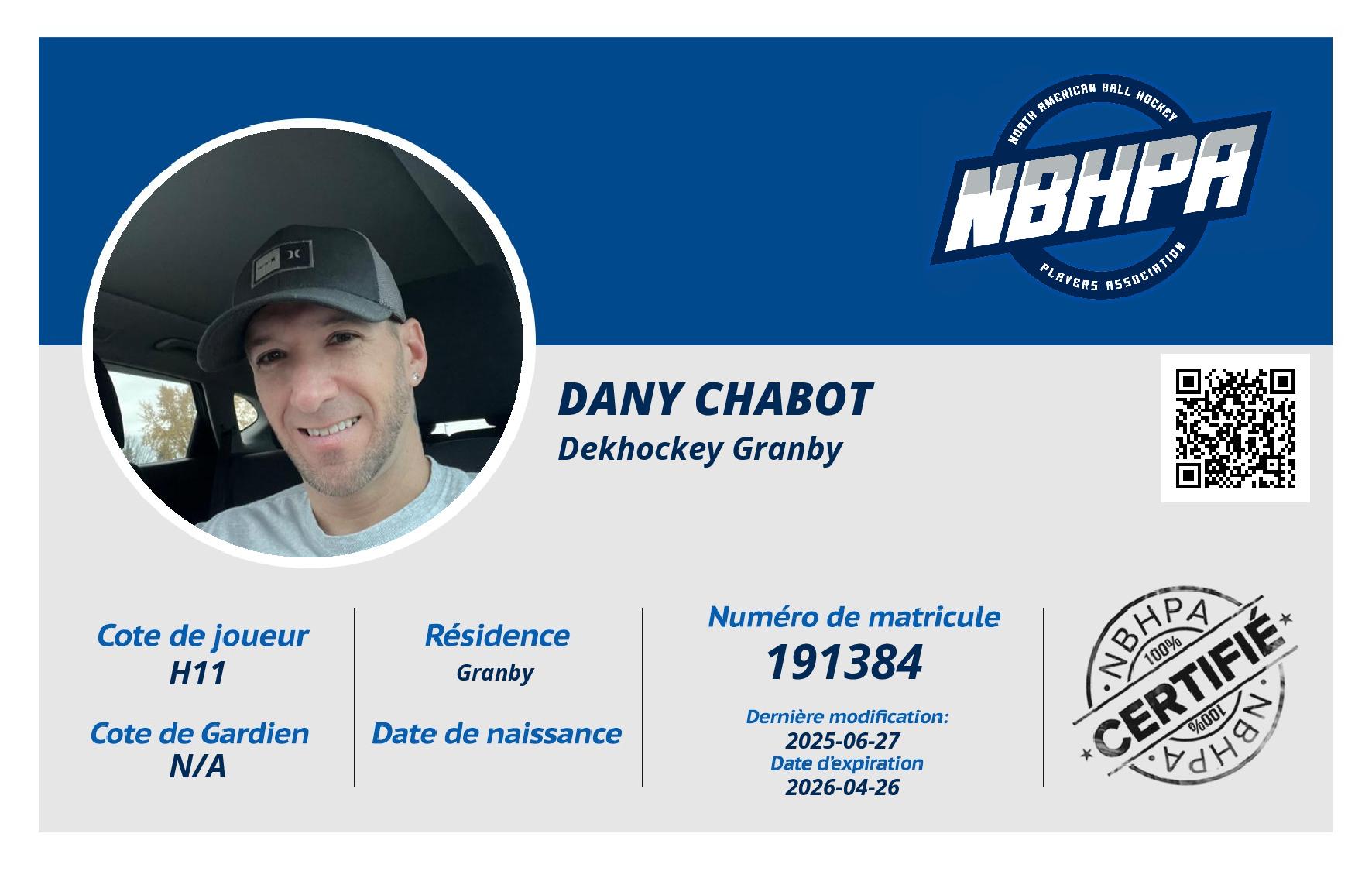 Dany Chabot