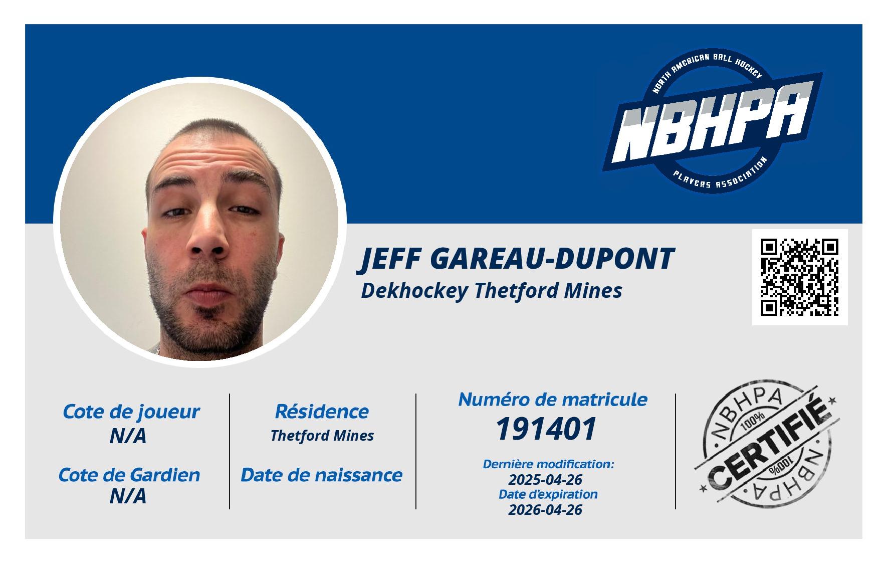 Jeff Gareau-Dupont