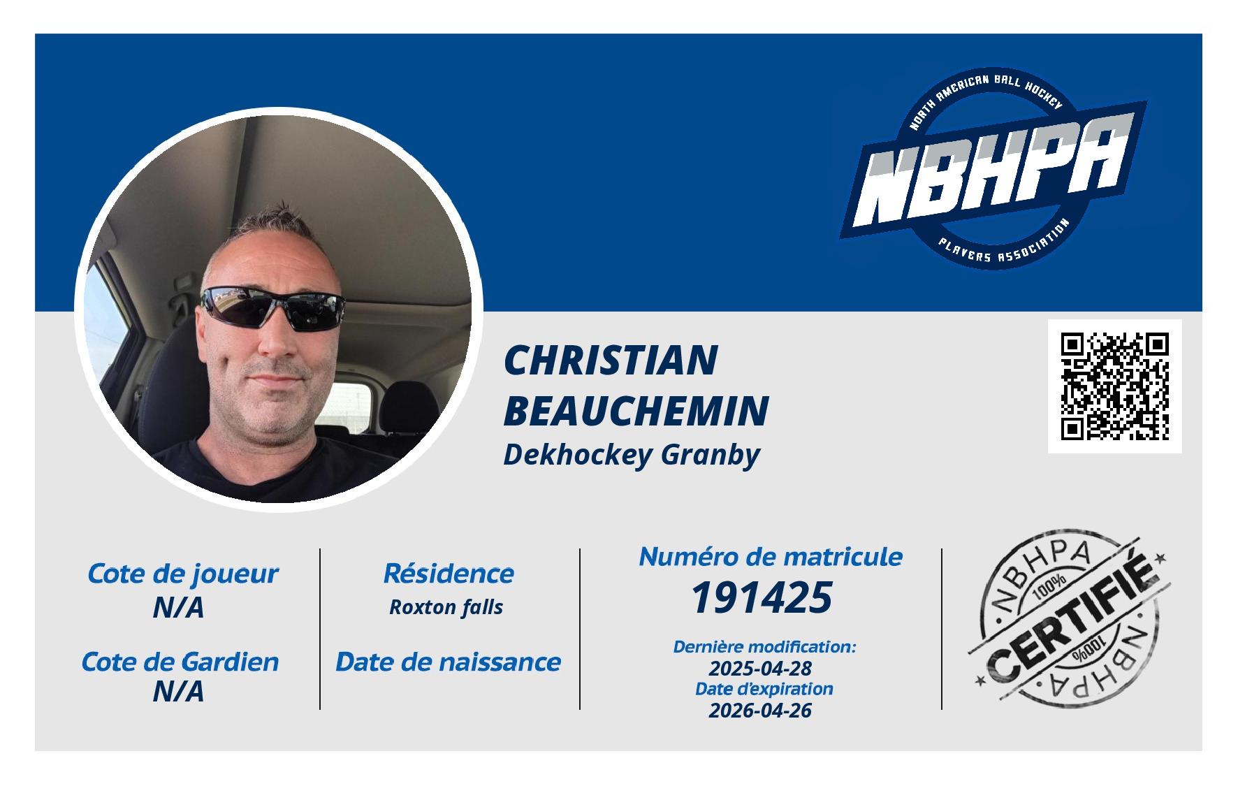 Christian Beauchemin 