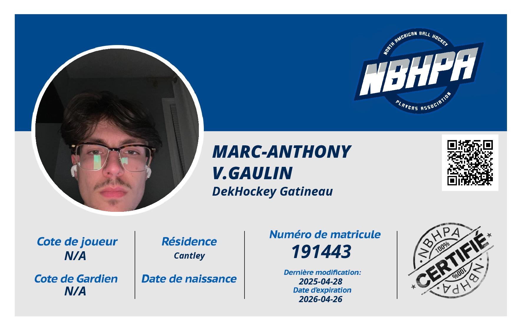 Marc-Anthony V.Gaulin