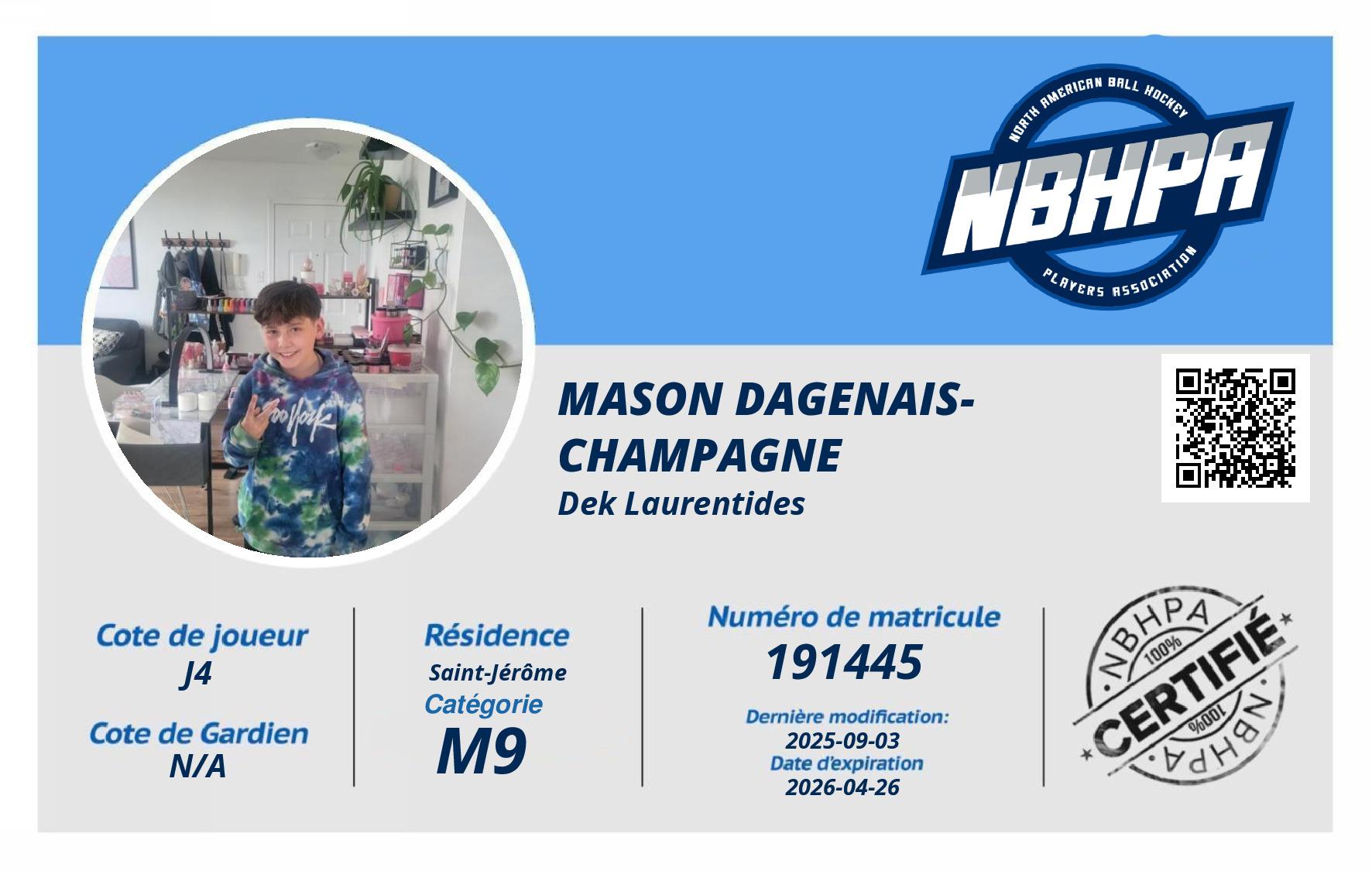 Mason Dagenais-Champagne