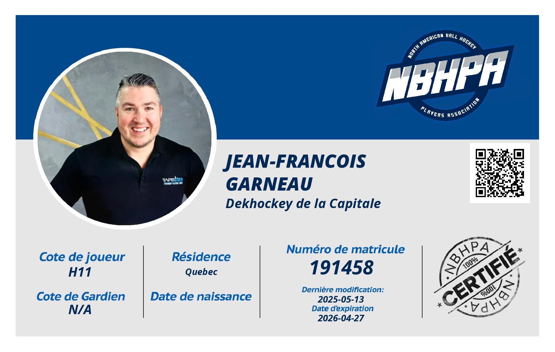 Jean-Francois  Garneau 