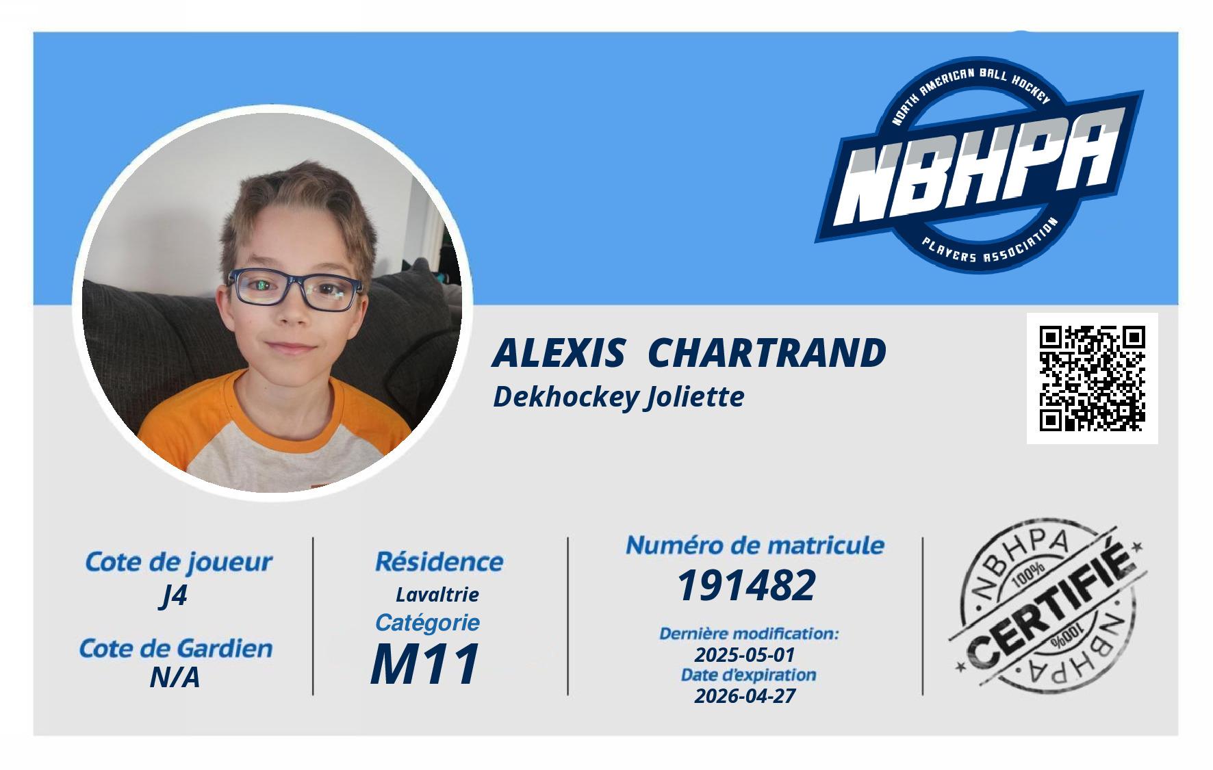 Alexis  Chartrand 