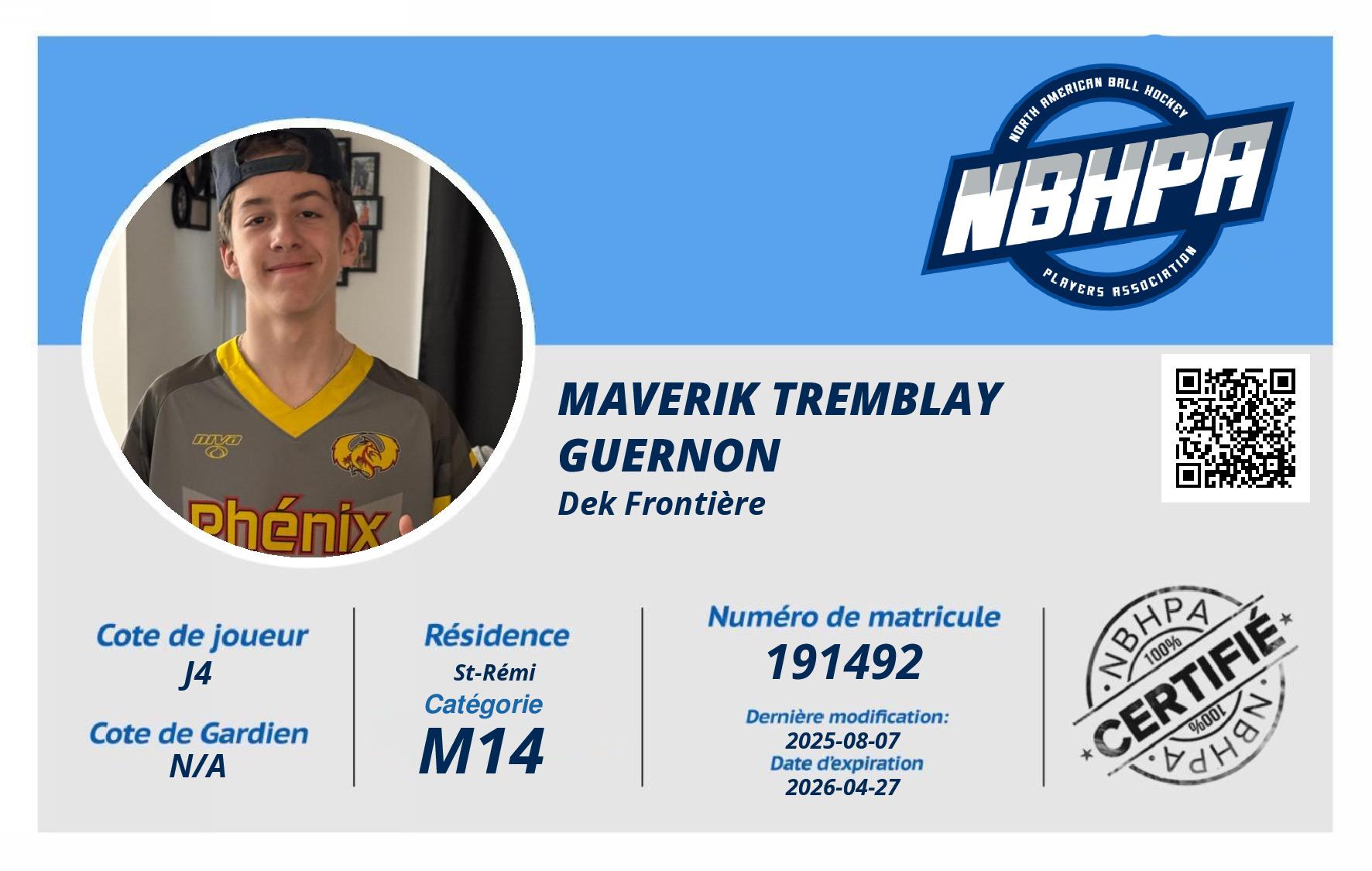 Maverik Tremblay Guernon 