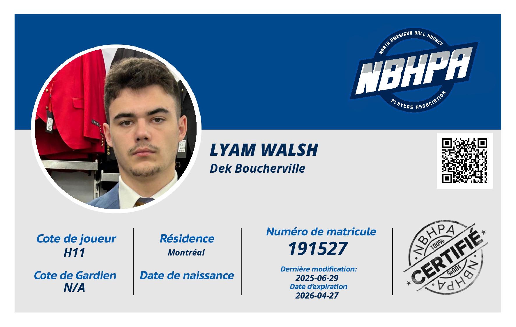 Lyam Walsh