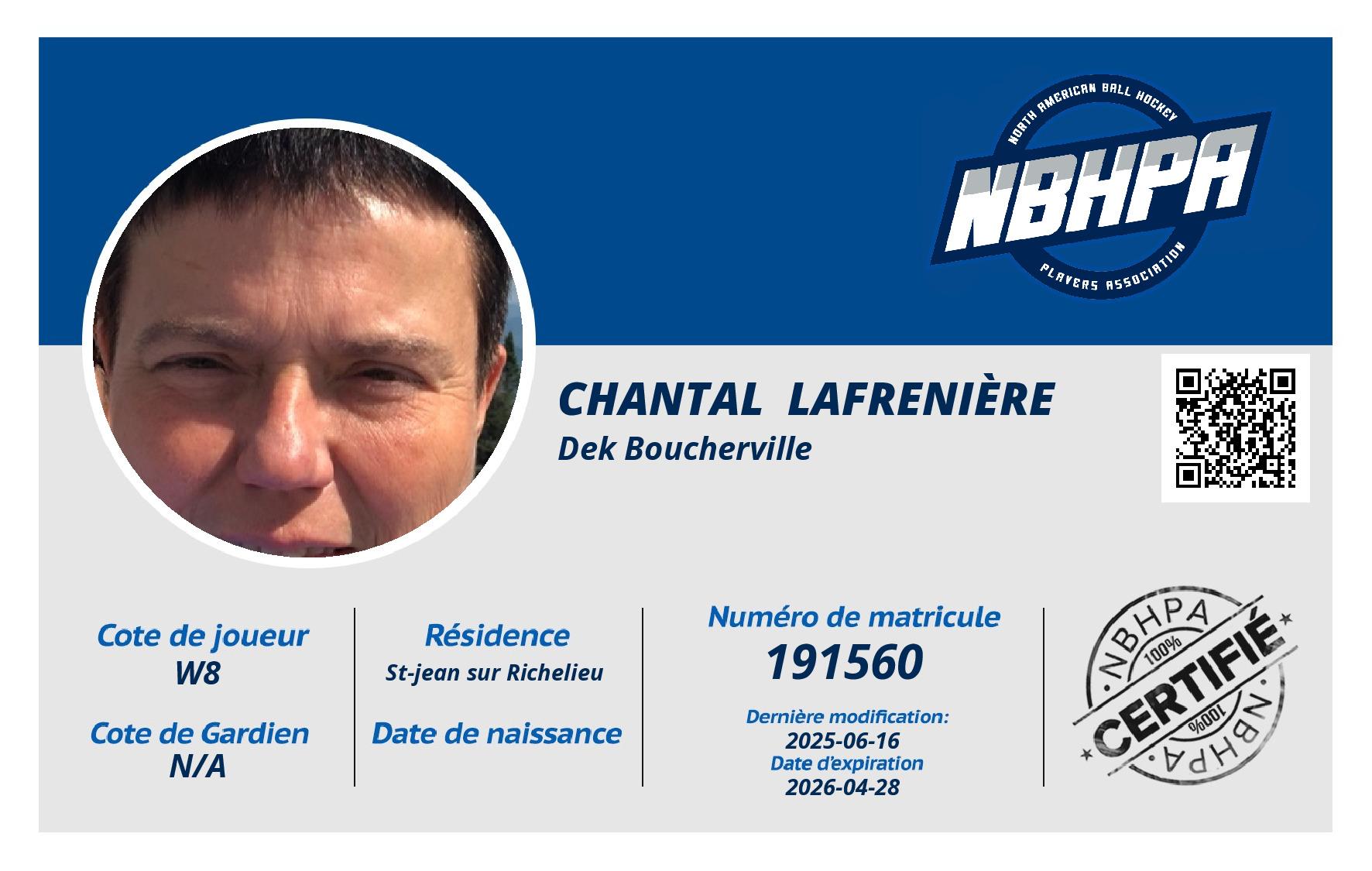Chantal  Lafrenière