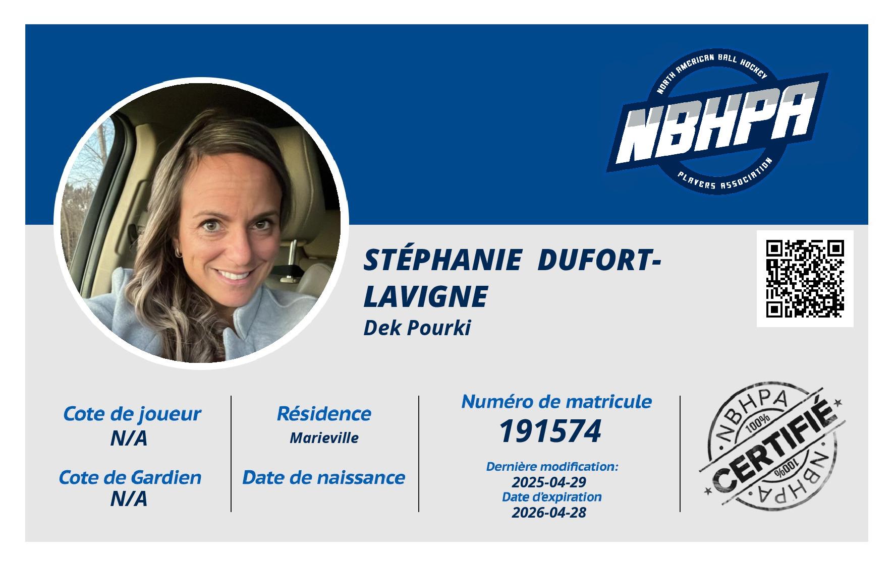 Stéphanie  Dufort-Lavigne